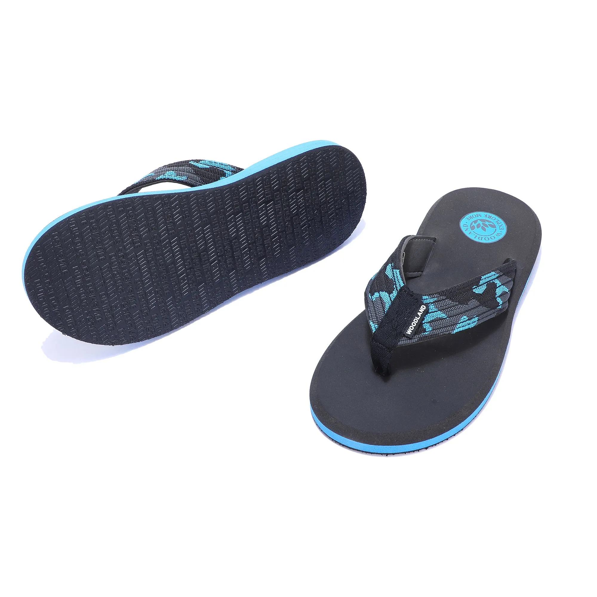 Light grey and navy slippers for men - Thumbnail 4