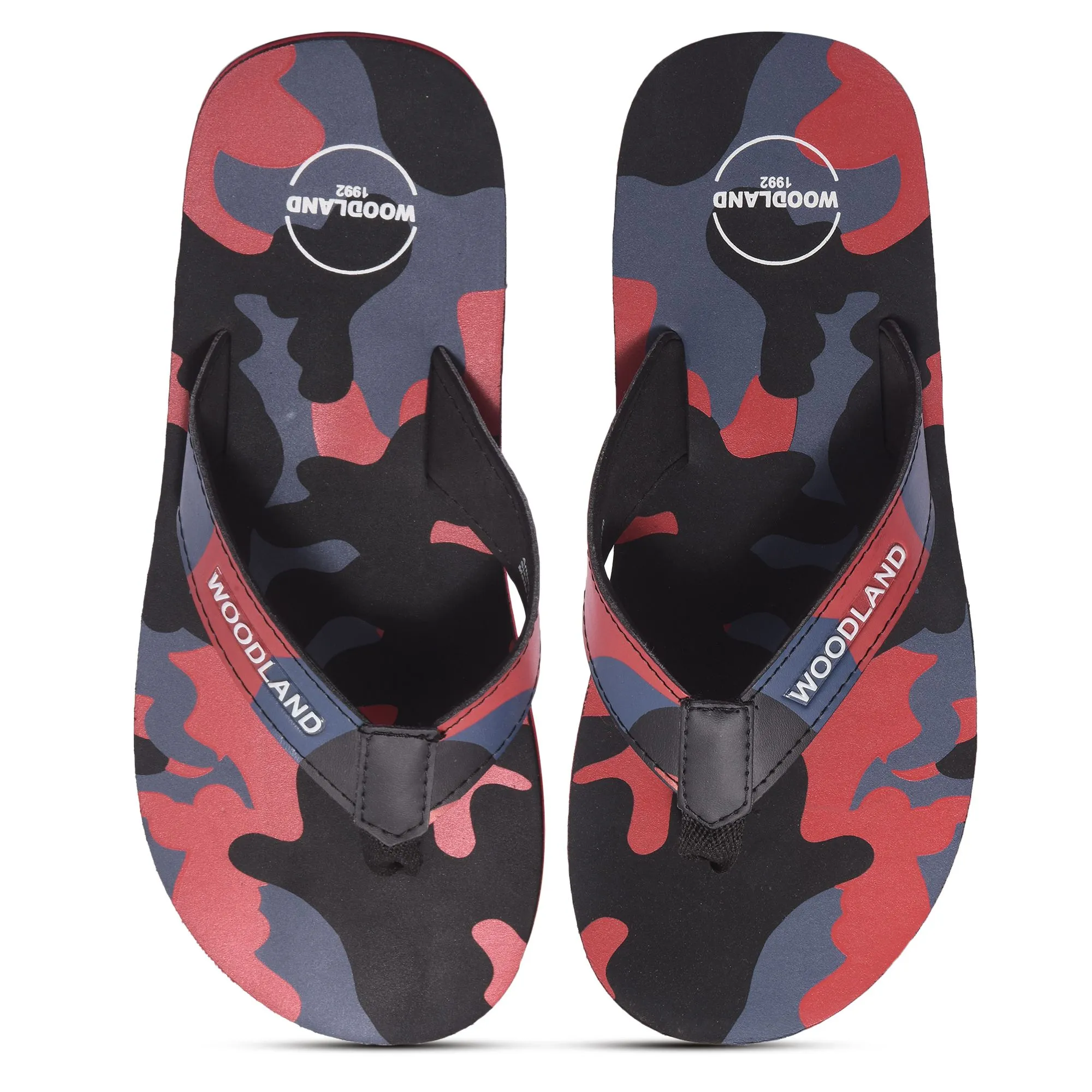 Navy/red flip-flop for men - Thumbnail 3