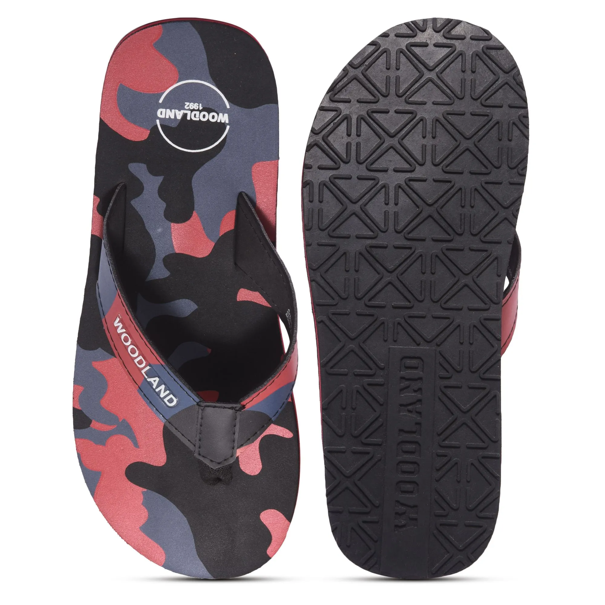 Navy/red flip-flop for men - Thumbnail 7