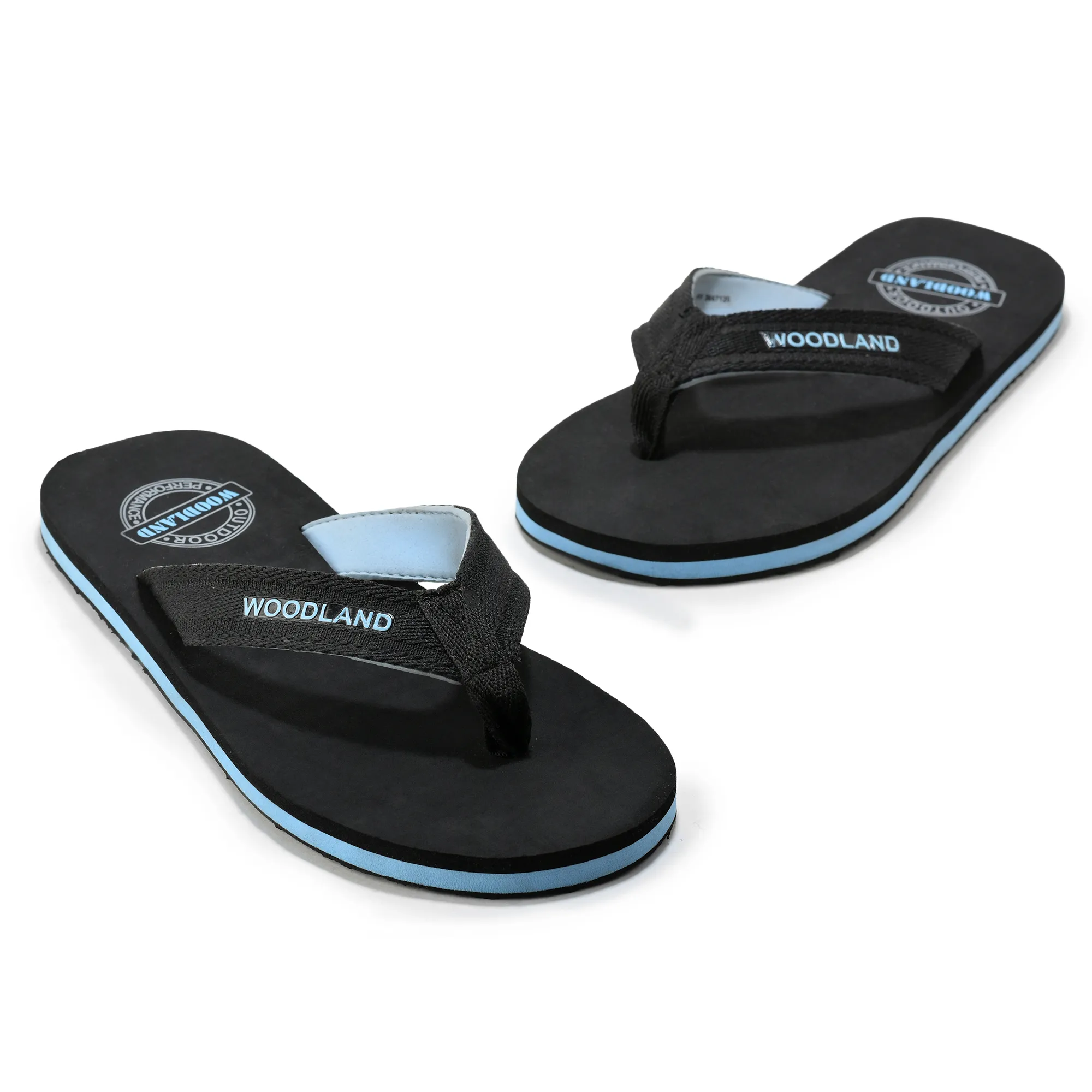 Black/Lblue Flip-flop for men - Thumbnail 4