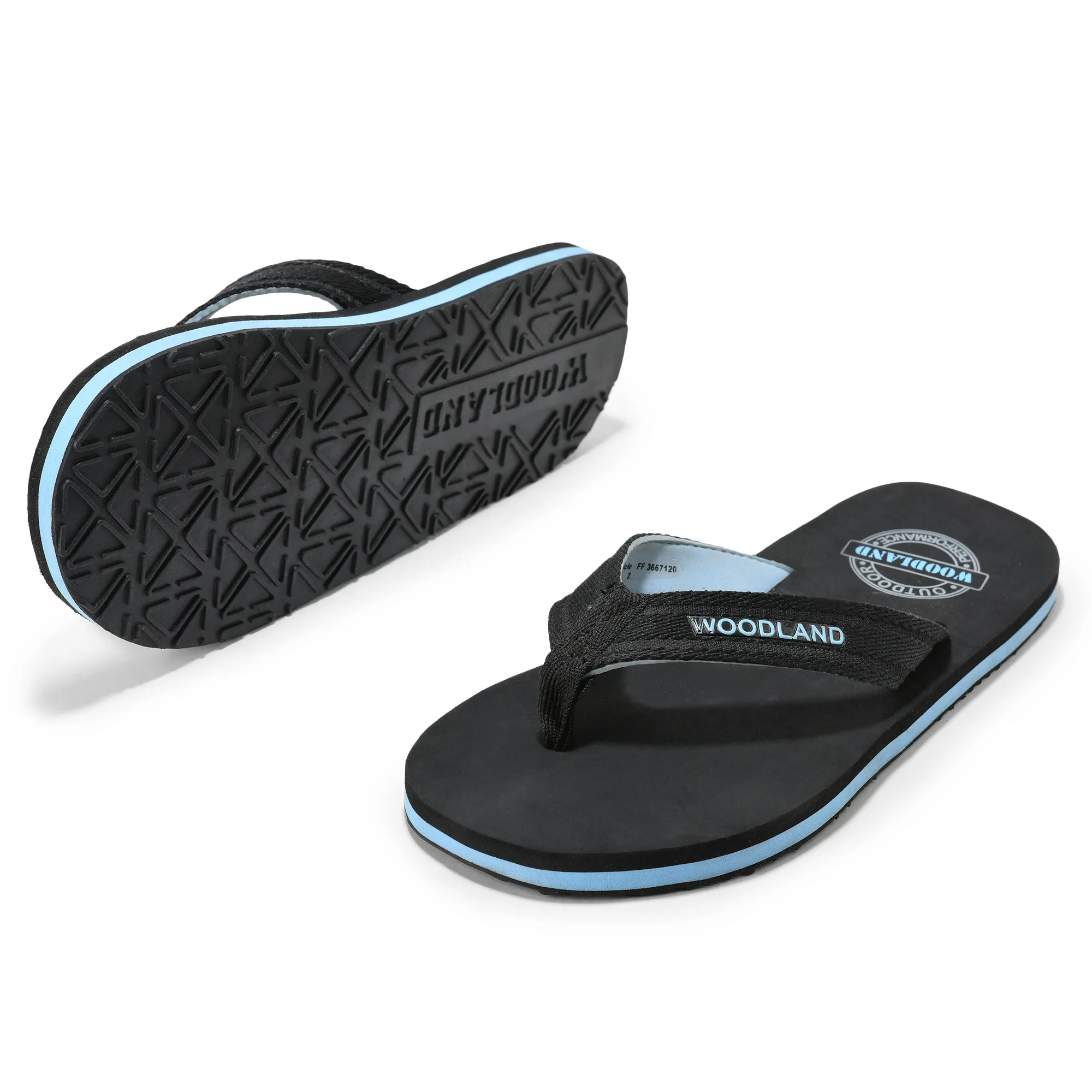 Black/Lblue Flip-flop for men - Thumbnail 6