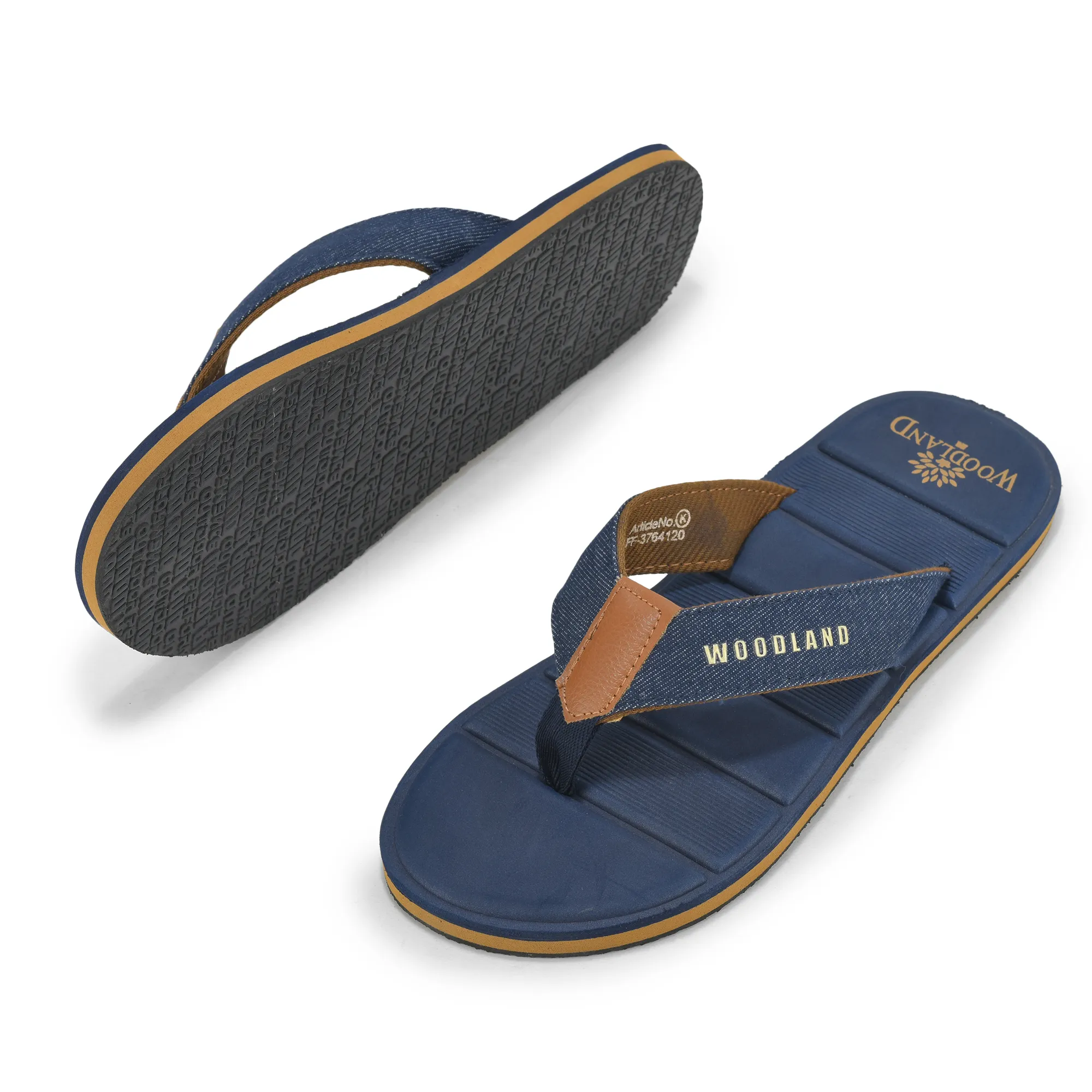 Navy slipper for men - Thumbnail 6