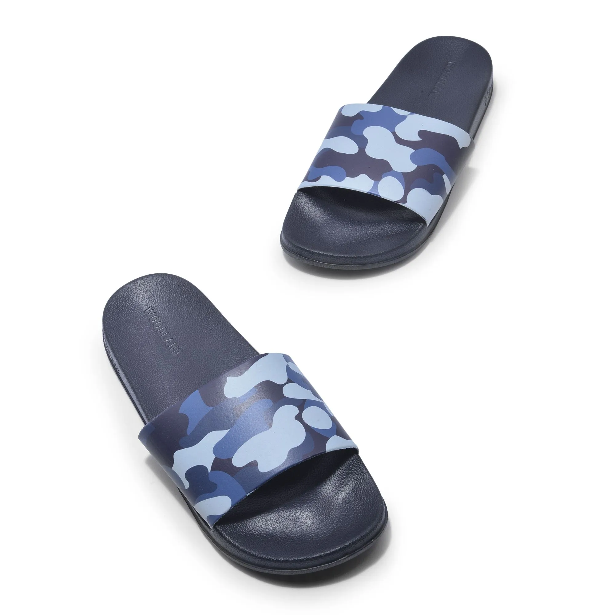 Navy Slider slippers for men - Thumbnail 2