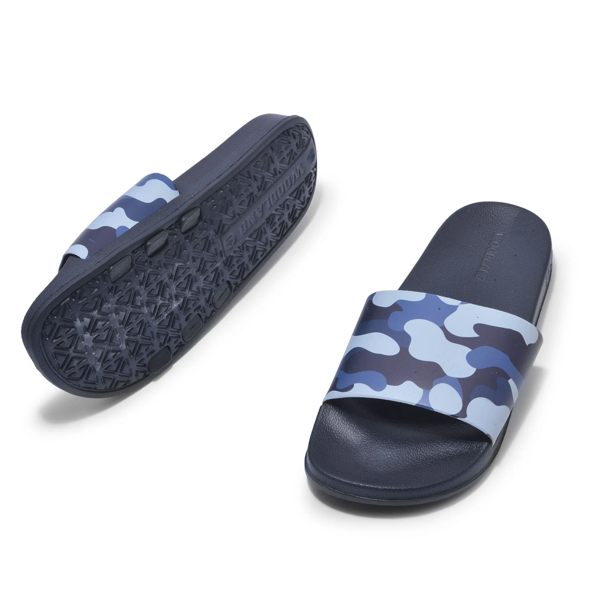 Navy Slider slippers for men - Thumbnail 4