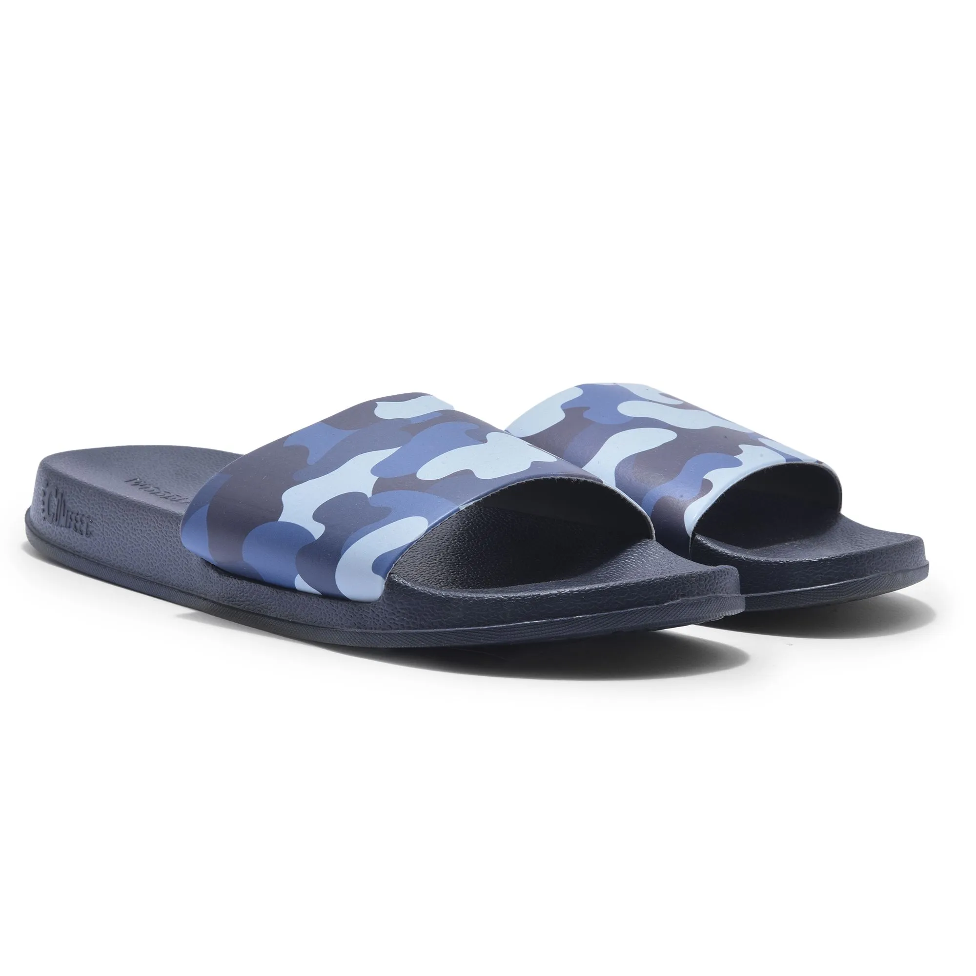 Navy Slider slippers for men - Thumbnail 6