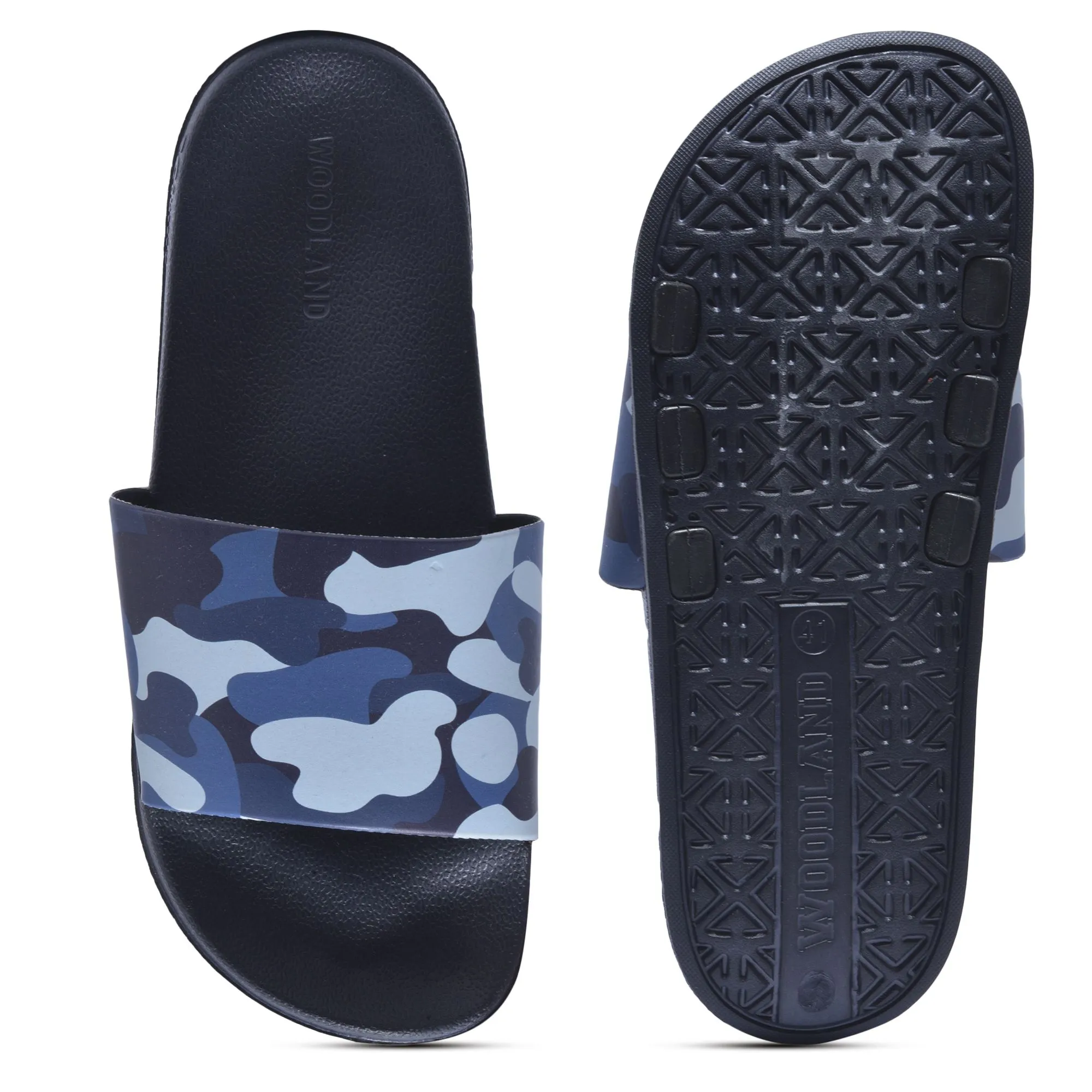 Navy Slider slippers for men - Thumbnail 7
