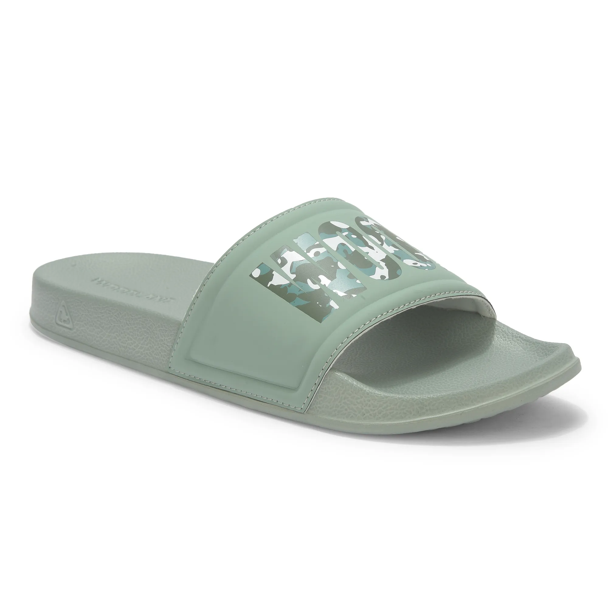 Sage Green Slide Sandal For Men - Thumbnail 3