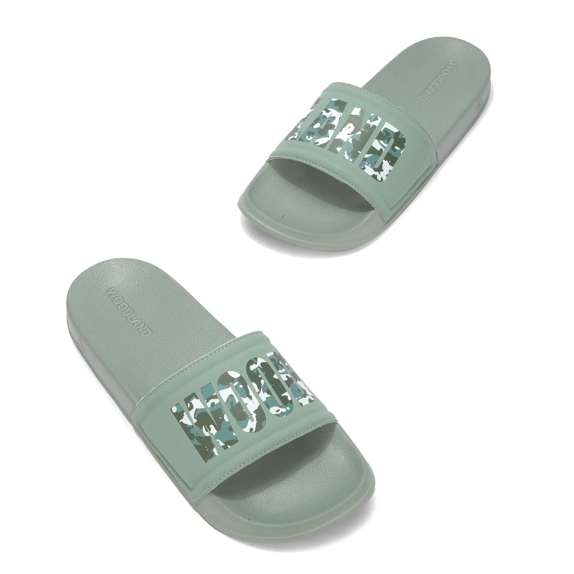 Sage Green Slide Sandal For Men - Thumbnail 4