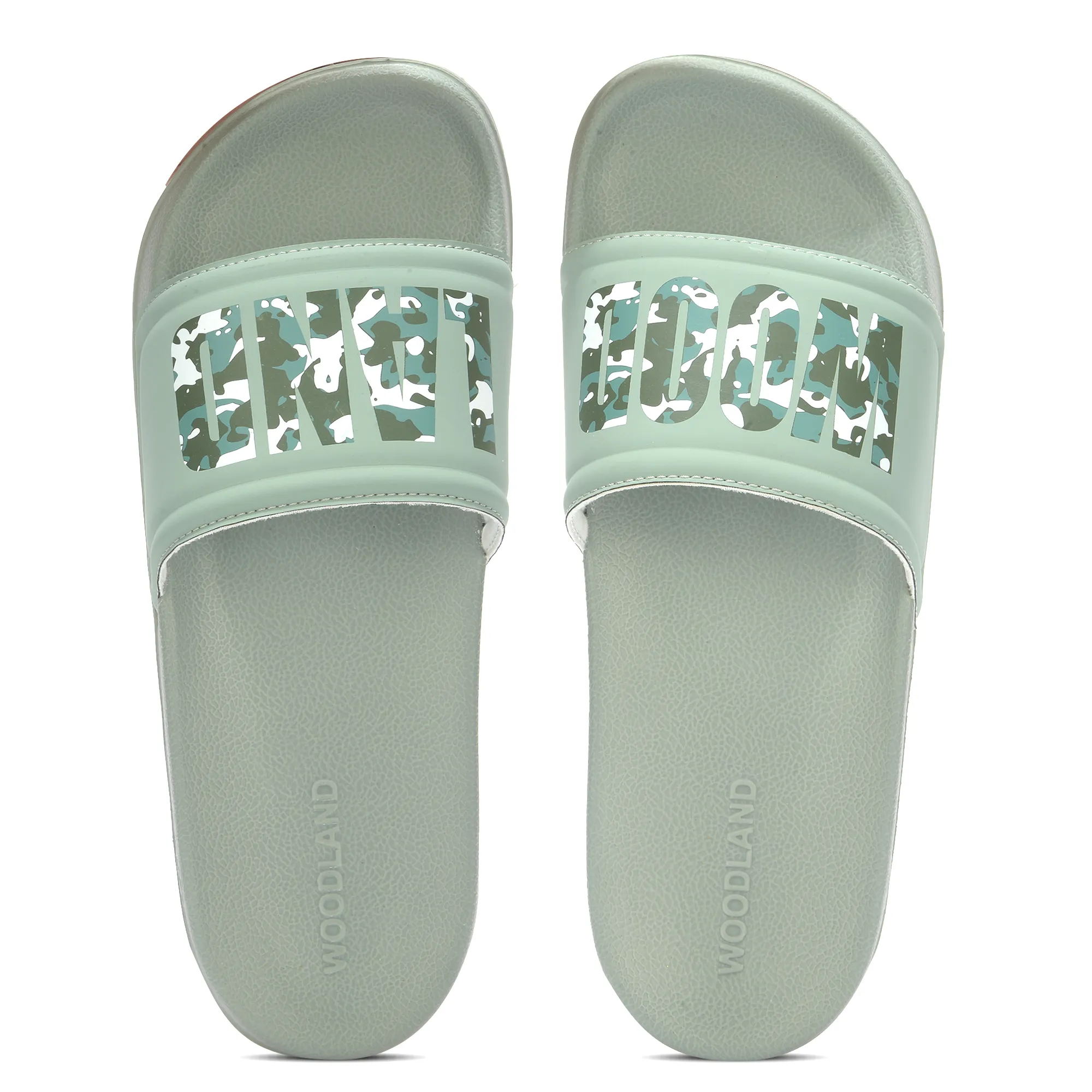 Sage Green Slide Sandal For Men - Thumbnail 5