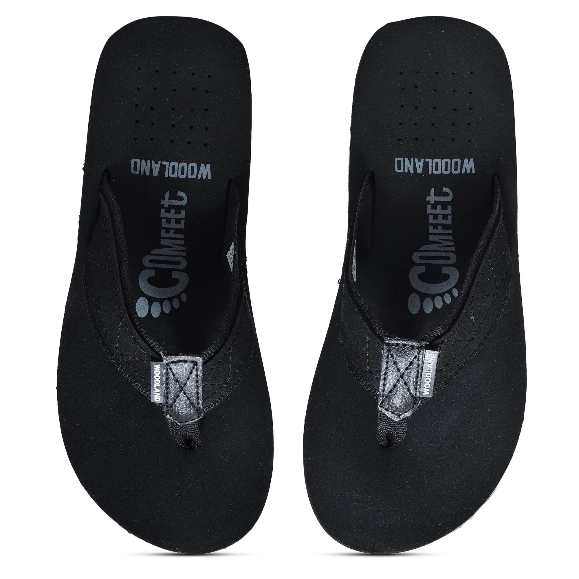 Black slipper for men - Thumbnail 3