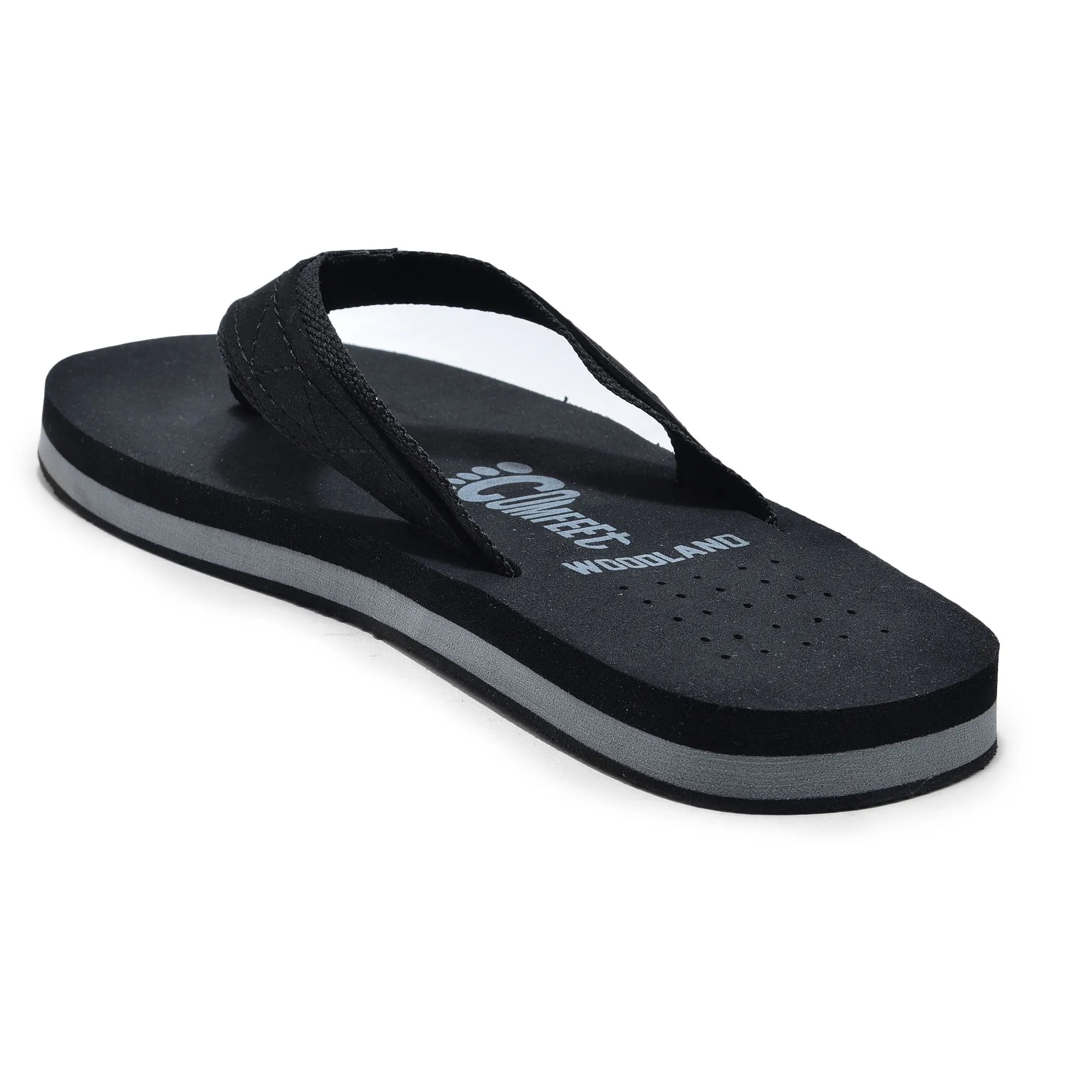 Black slipper for men - Thumbnail 5