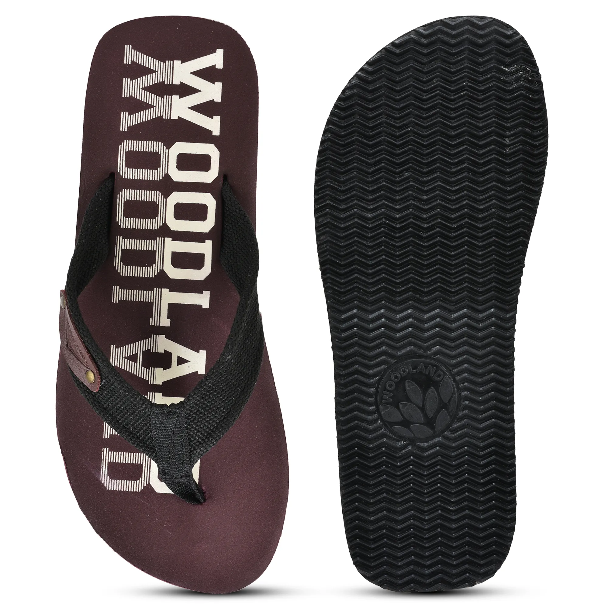 Maroon flip-flop for Men - Thumbnail 8