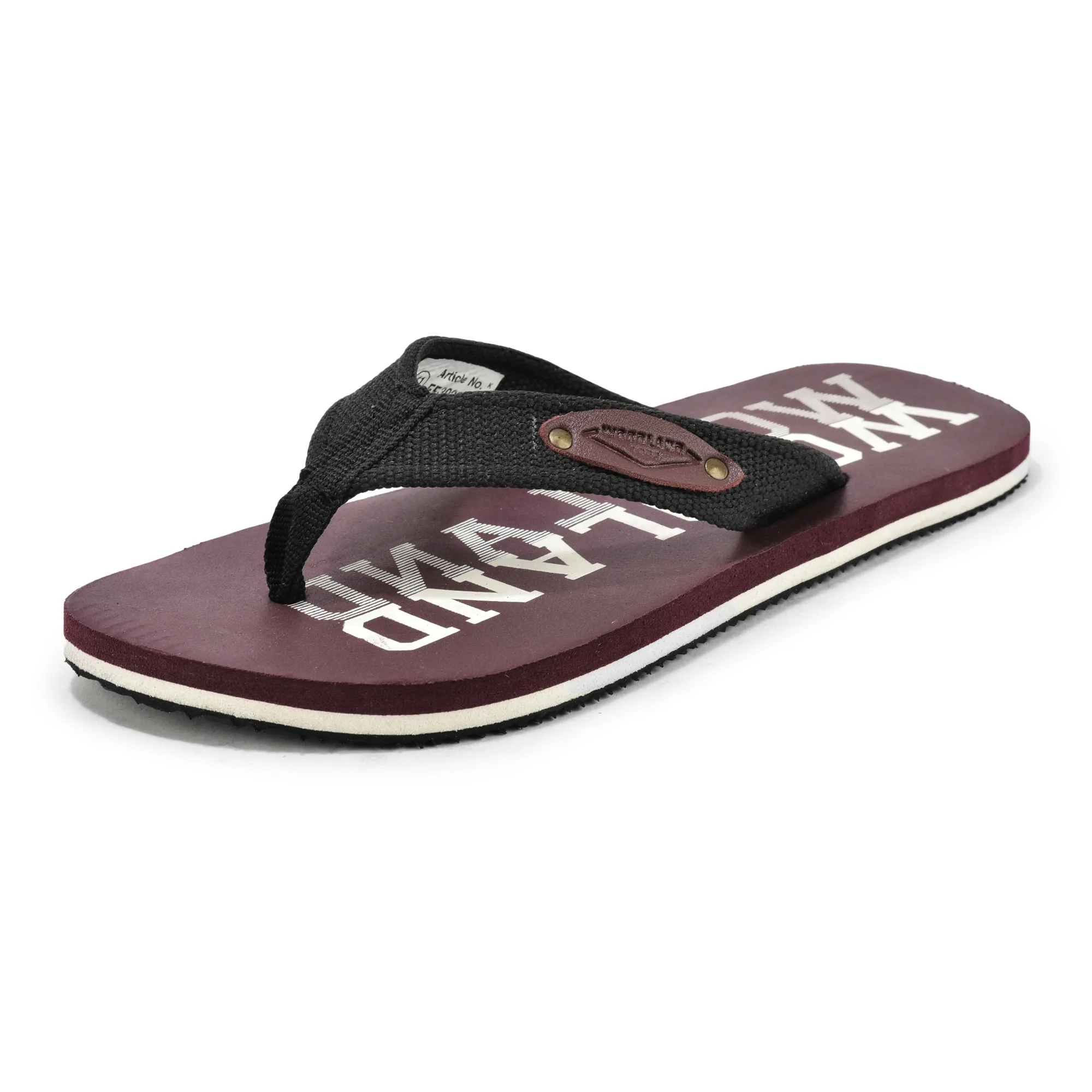 Maroon flip-flop for Men - Thumbnail 11