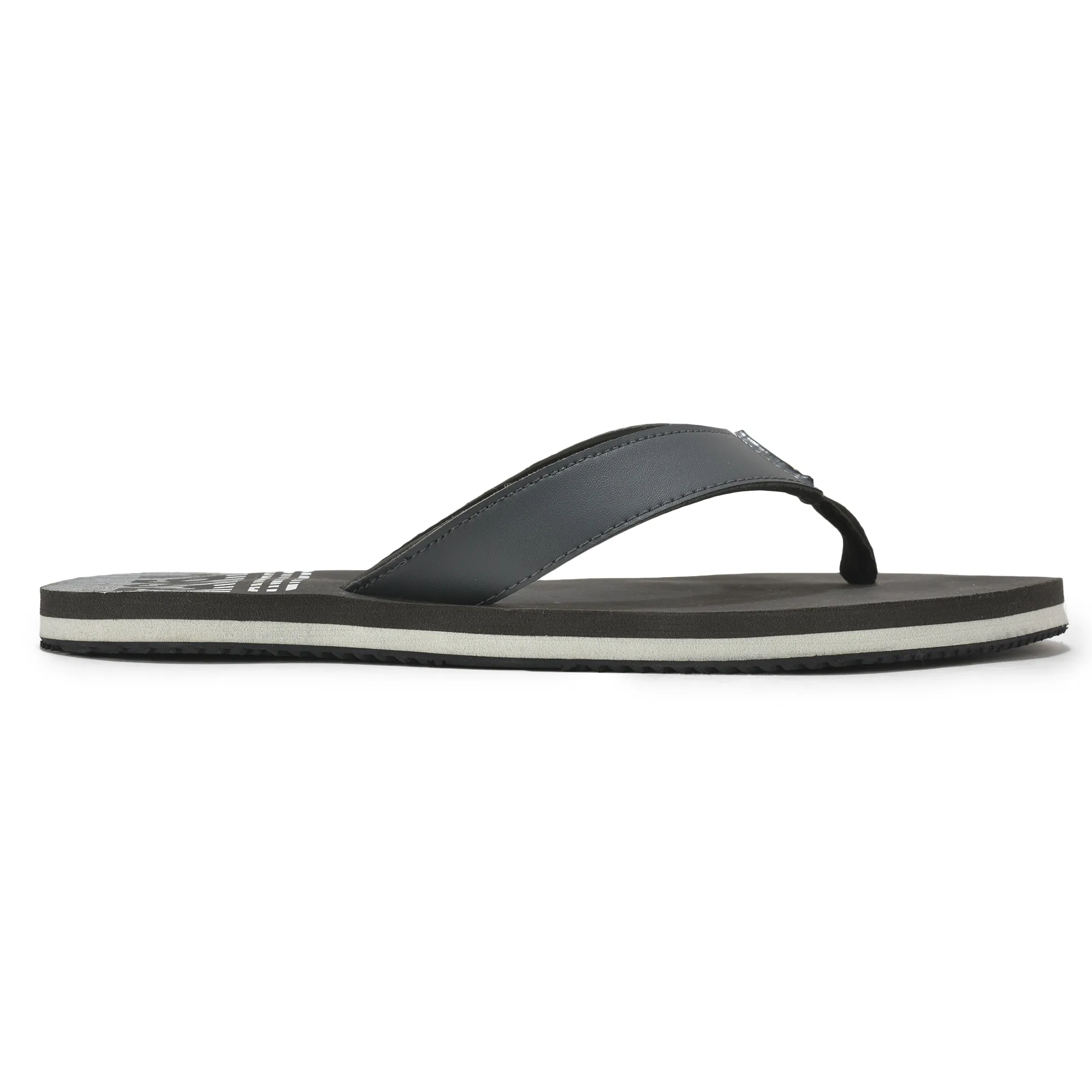 Woodland Lightweight Dgrey Flip-Flops for Men - Image 1