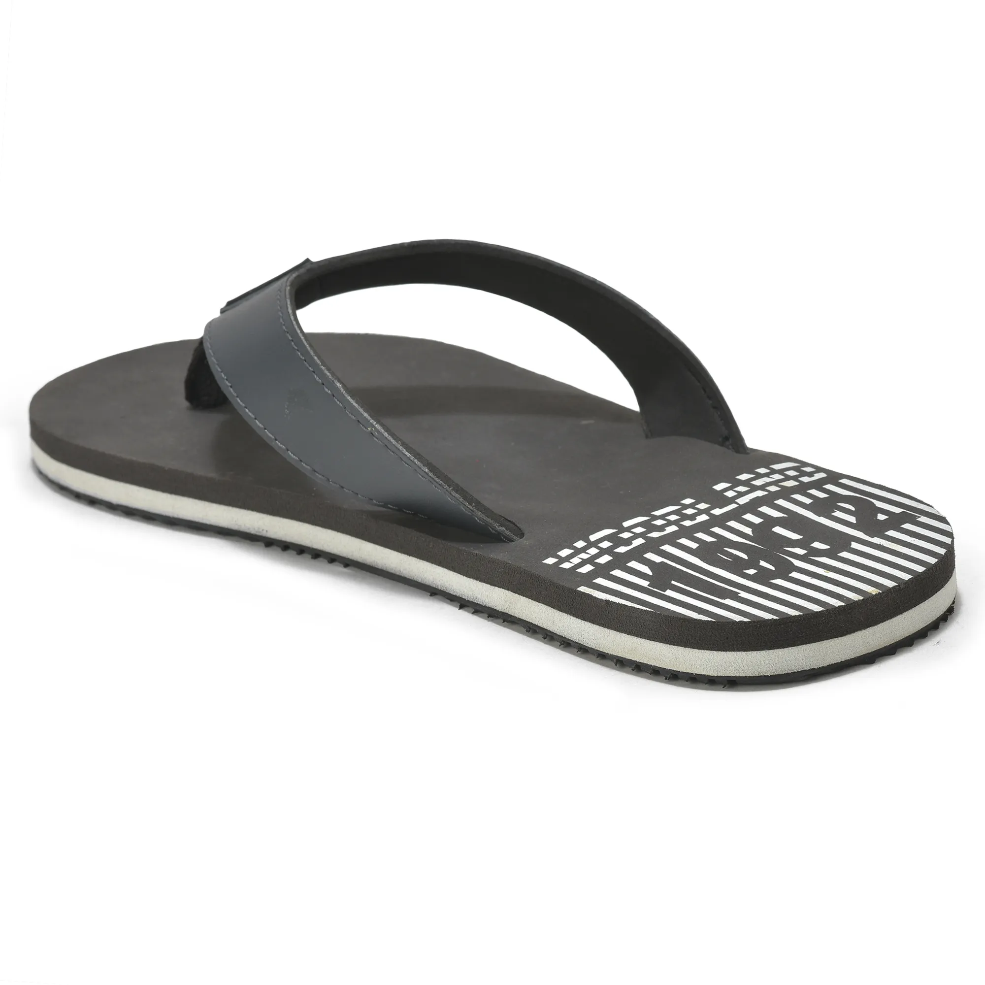 Woodland Lightweight Dgrey Flip-Flops for Men - Thumbnail 6