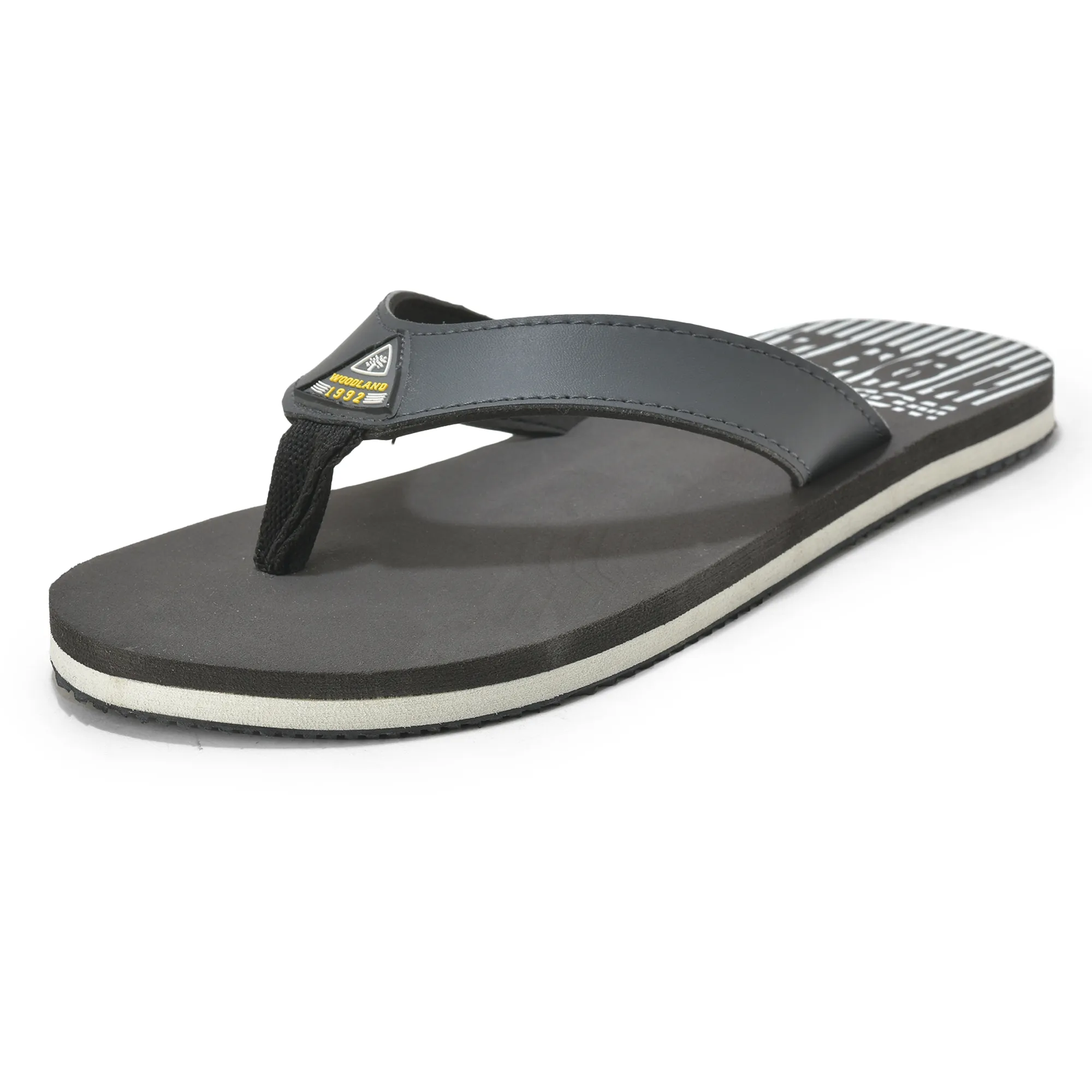 Woodland Lightweight Dgrey Flip-Flops for Men - Thumbnail 11