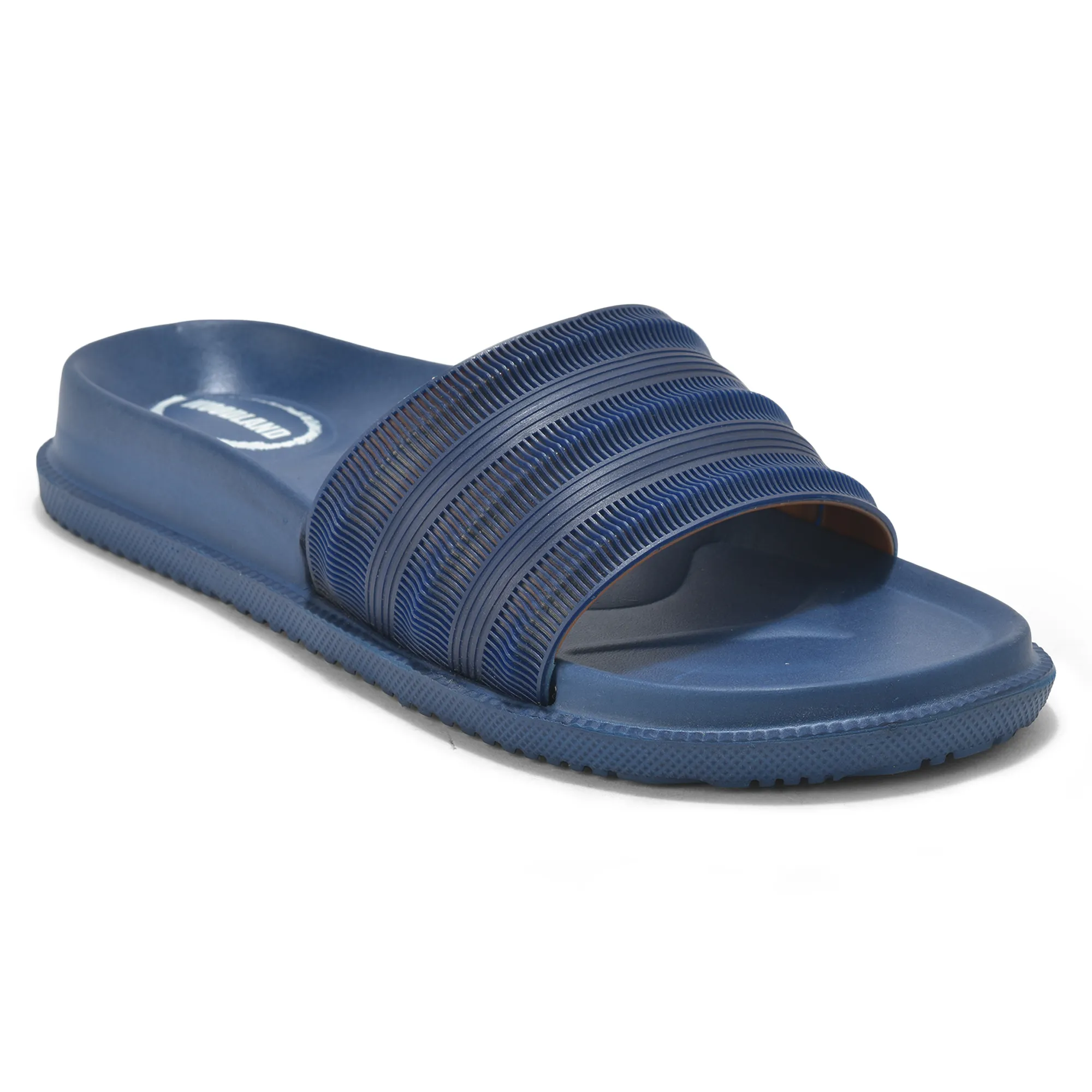 Woodland Men’s EVA Flip Flops – Navy/Orange - Thumbnail 3
