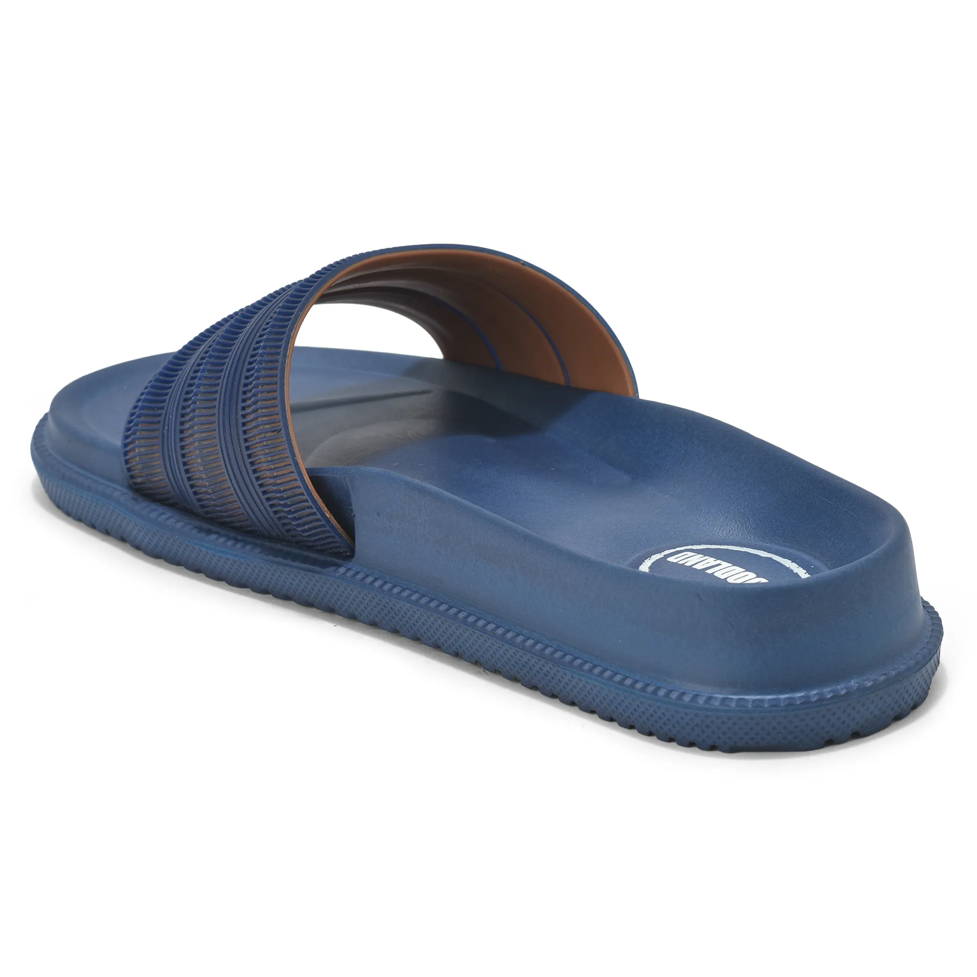 Woodland Men’s EVA Flip Flops – Navy/Orange - Thumbnail 7