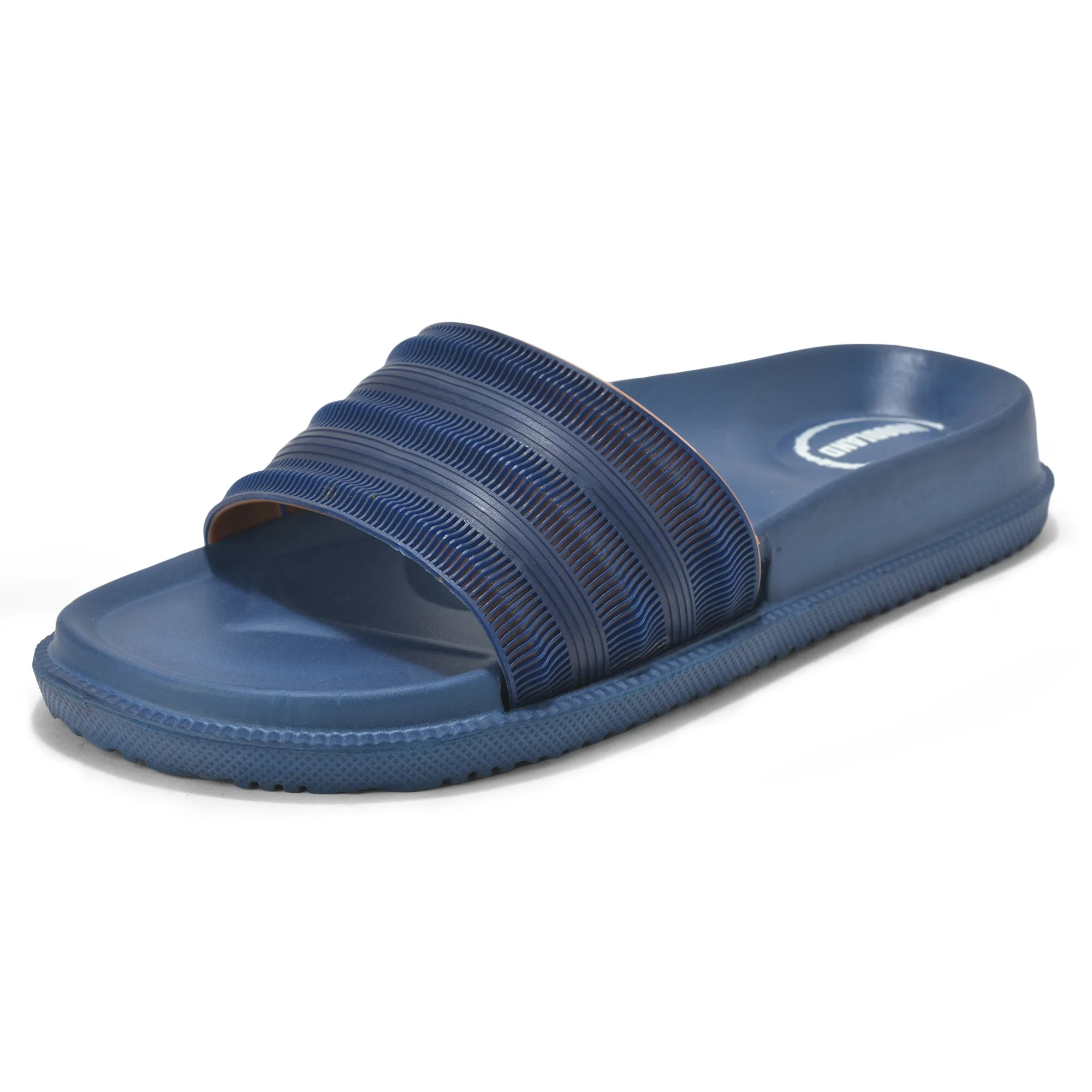 Woodland Men’s EVA Flip Flops – Navy/Orange - Thumbnail 11