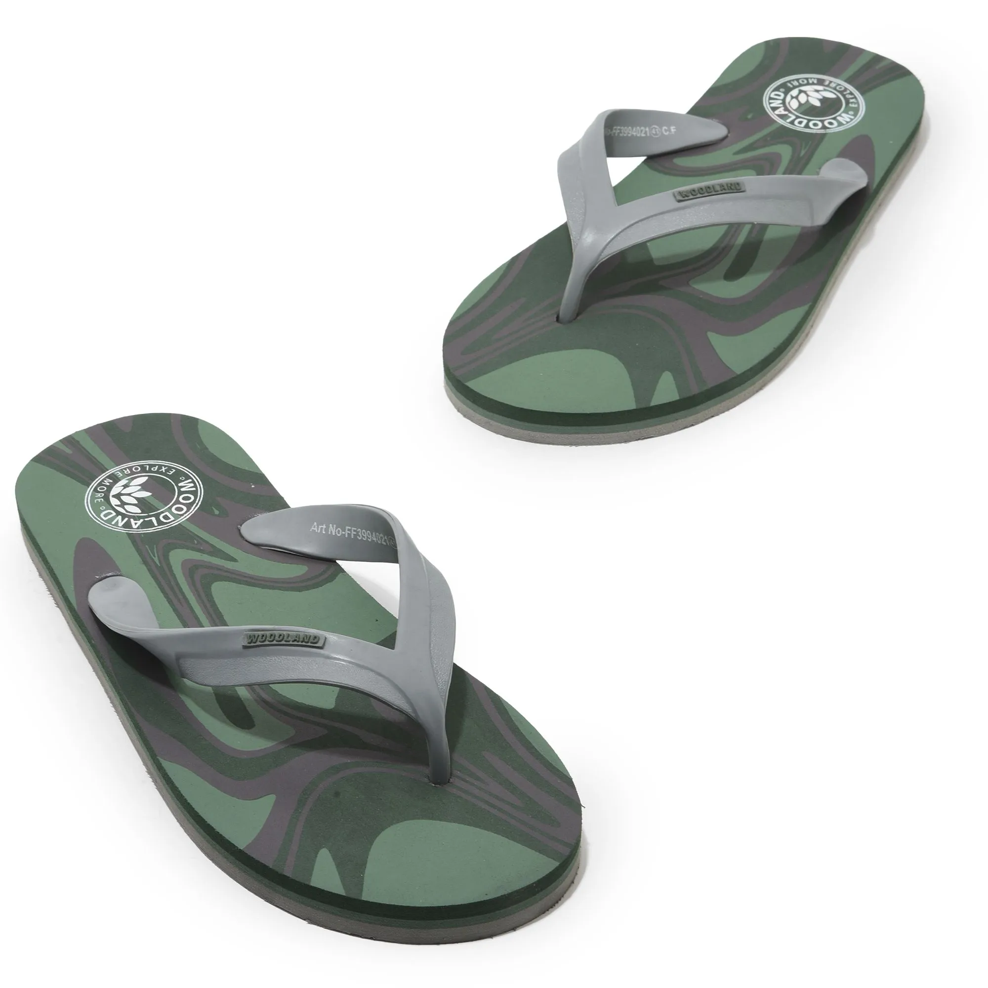 Olive Slide sandal for men - Thumbnail 2
