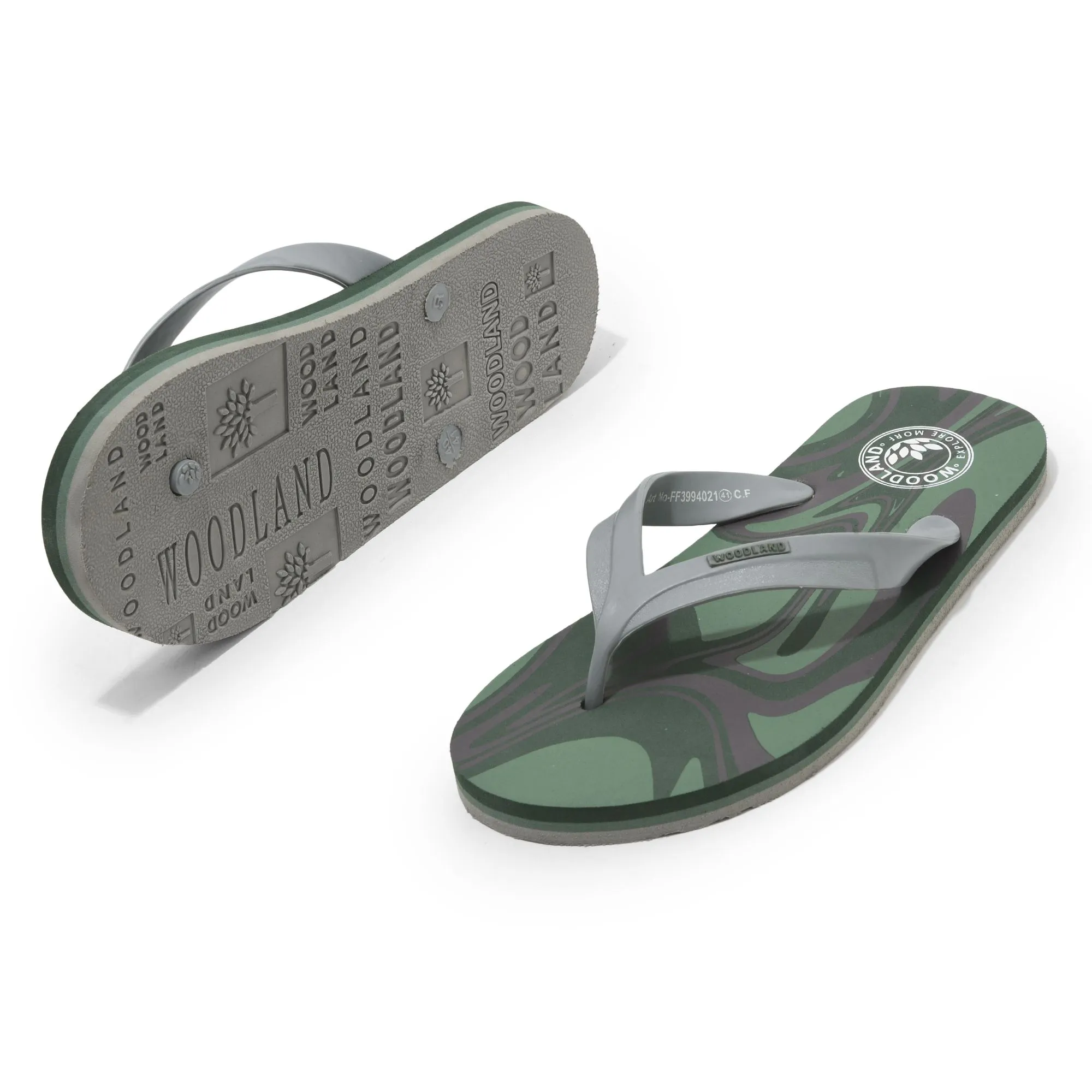 Olive Slide sandal for men - Thumbnail 4