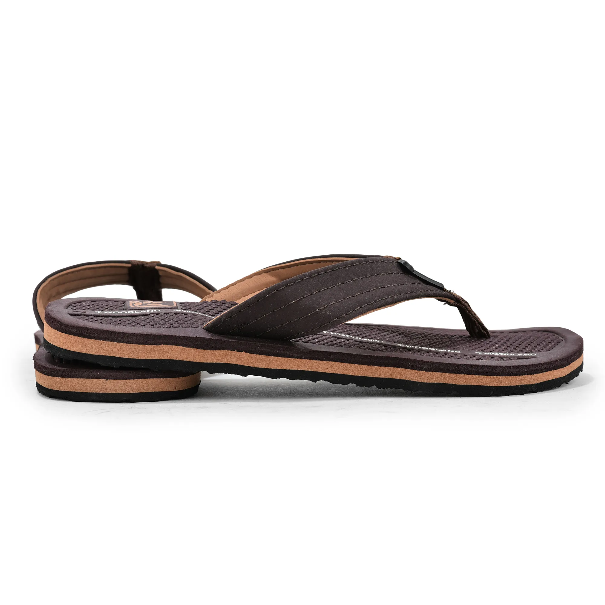 Woodland Men Textured Comfort Flip-Flops - Thumbnail 10