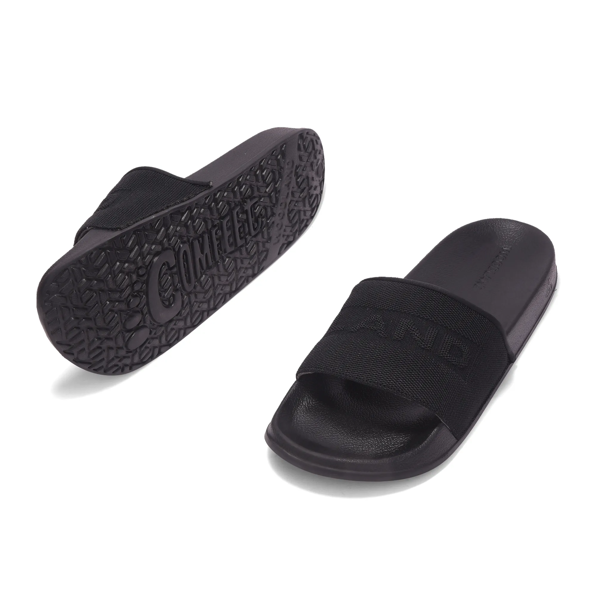 Black Slipper Flip Flops For Men - Thumbnail 6