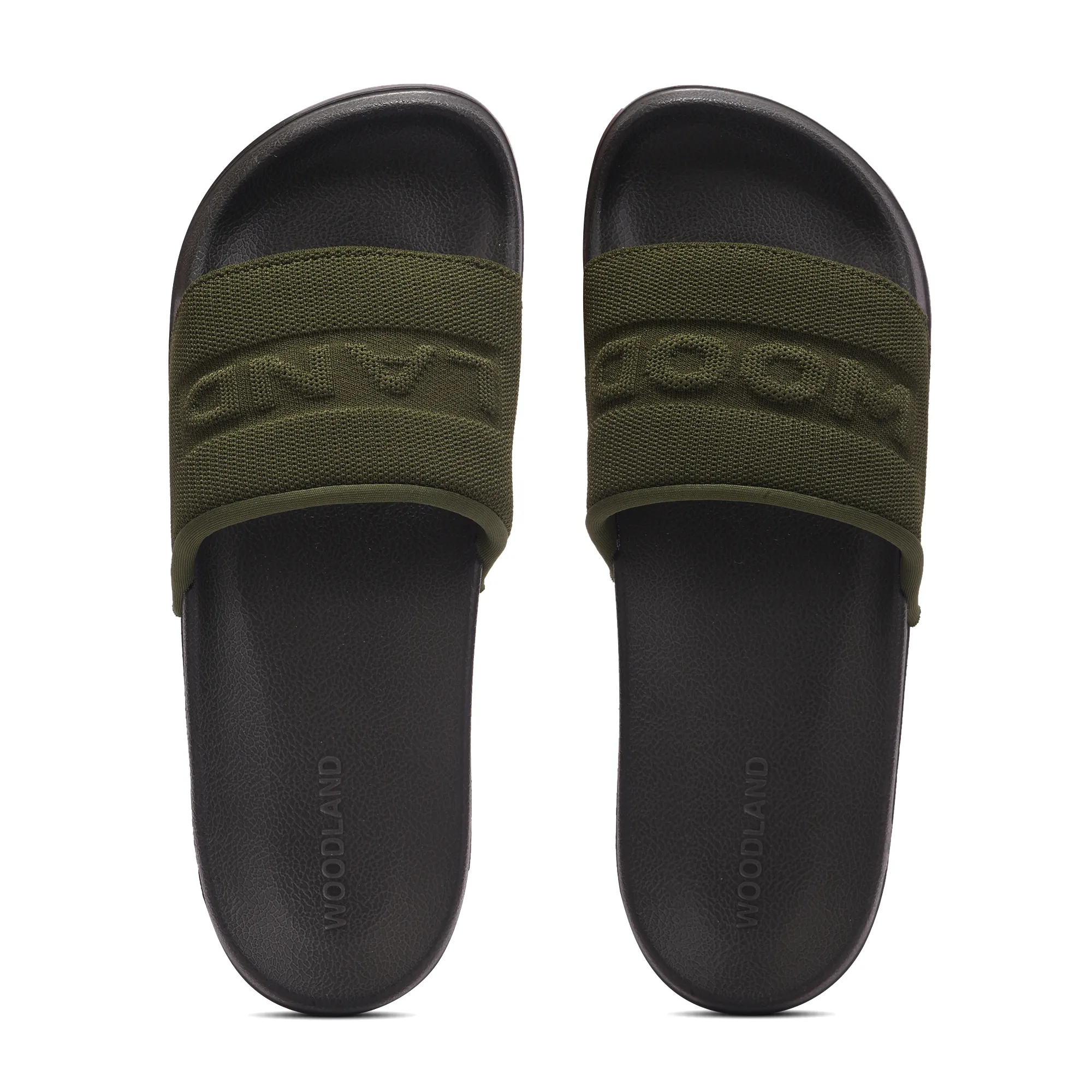 Olive Slipper Flip Flops For Men - Thumbnail 5