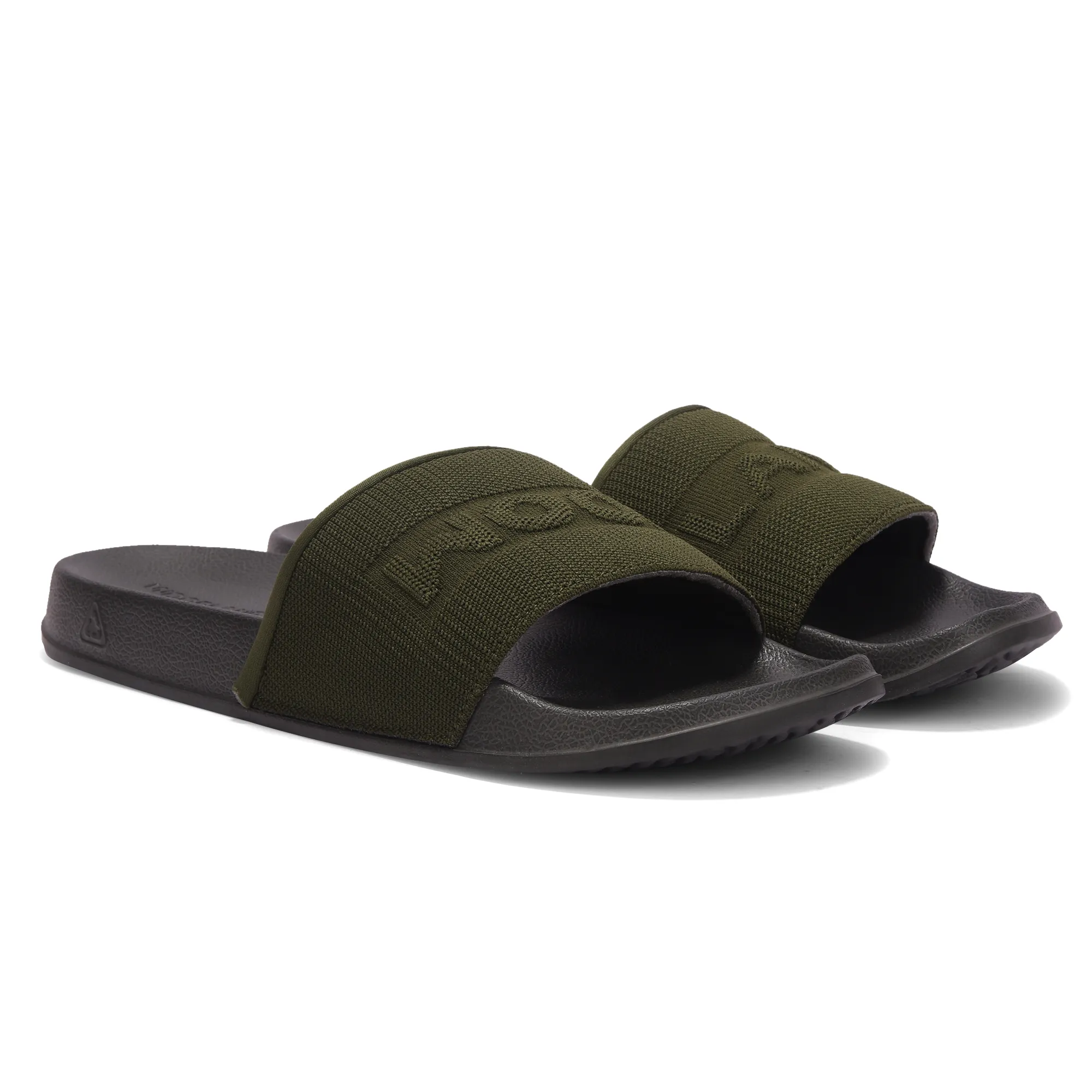 Olive Slipper Flip Flops For Men - Thumbnail 8