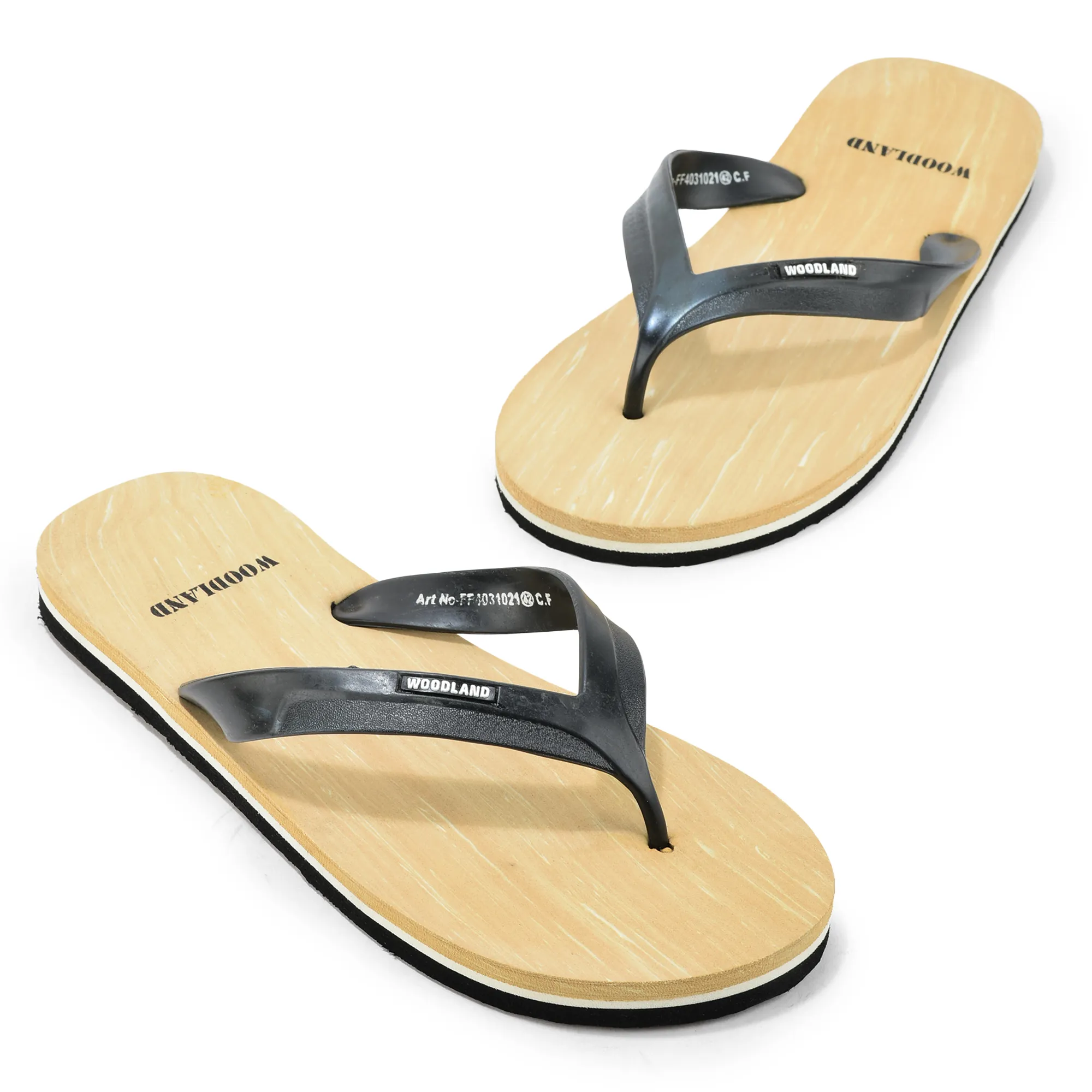 Woodland Men Beige EVA Flip-Flops - Thumbnail 2