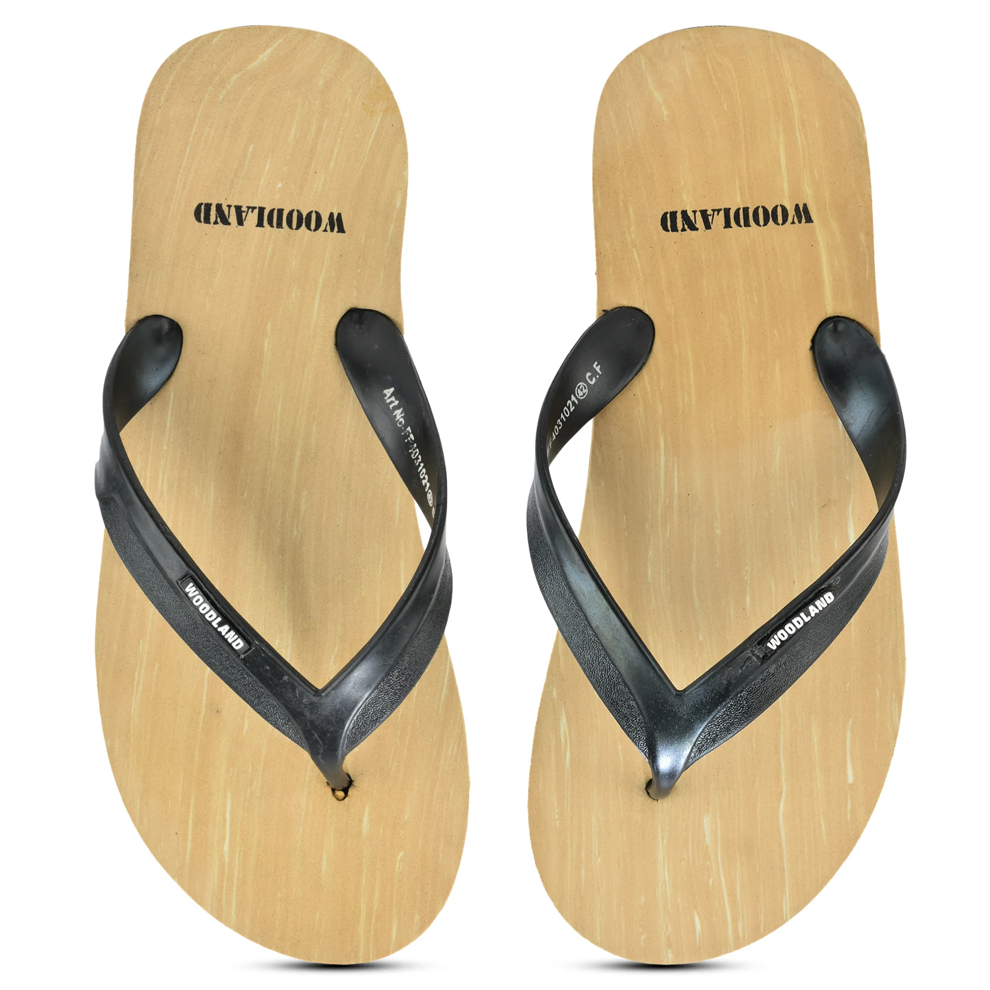 Woodland Men Beige EVA Flip-Flops - Thumbnail 4