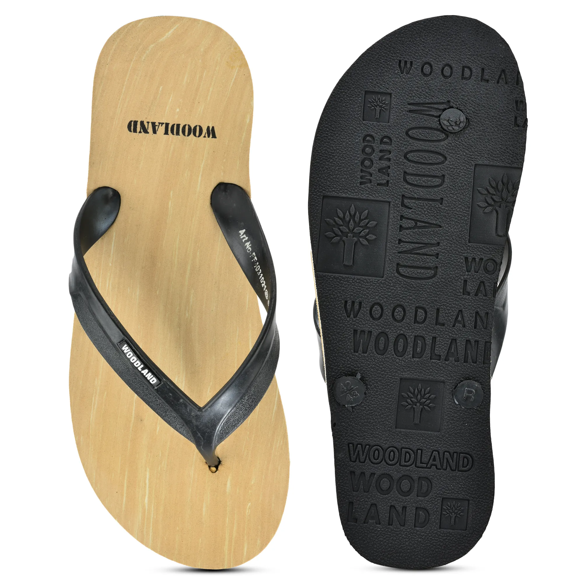 Woodland Men Beige EVA Flip-Flops - Thumbnail 8