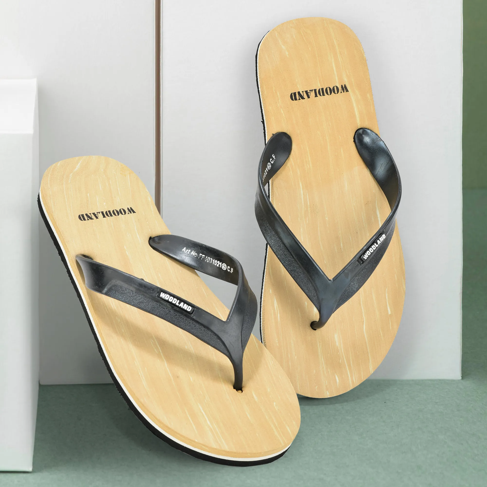 Woodland Men Beige EVA Flip-Flops - Thumbnail 9