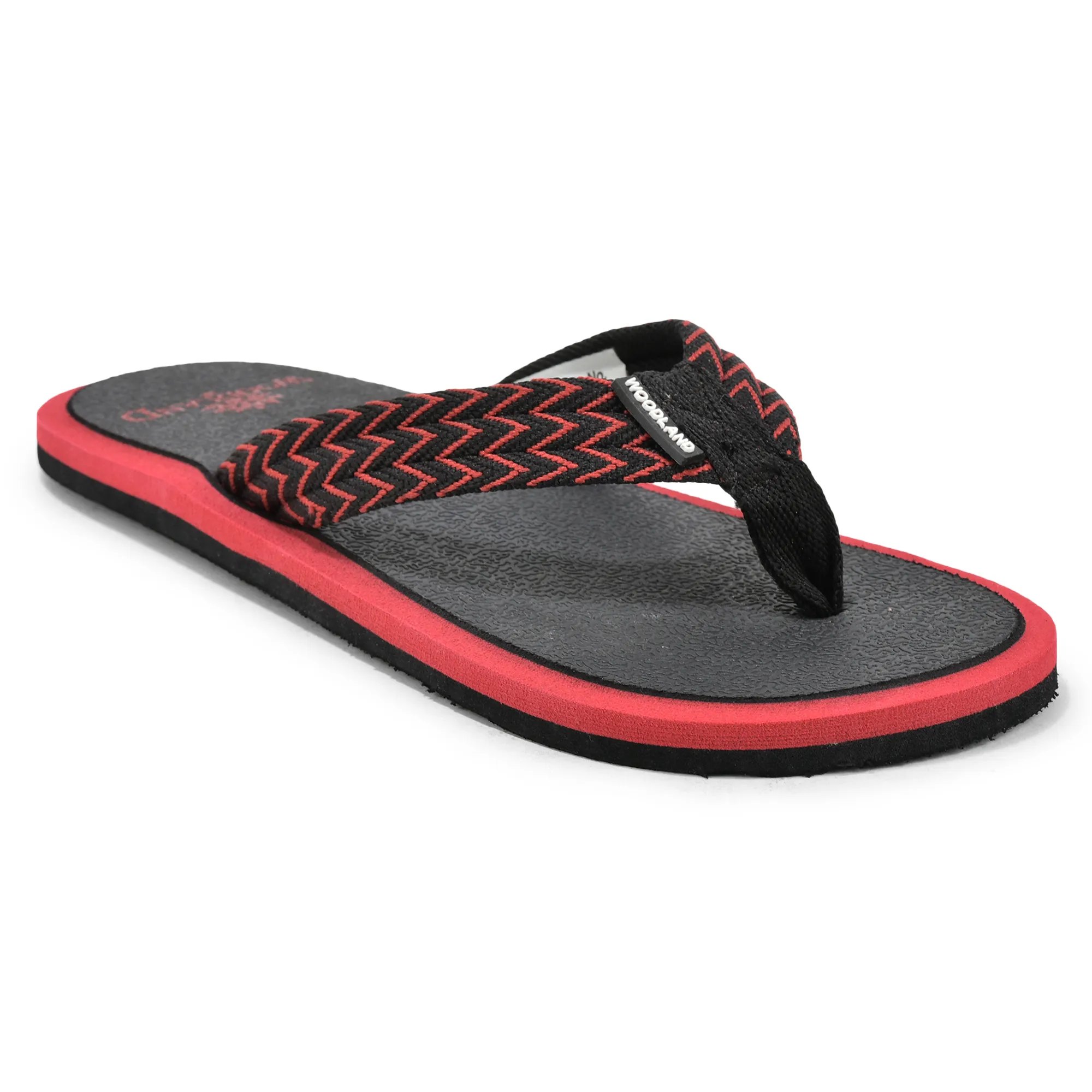 Woodland Black EVA Comfort Flip Flops for Men - Thumbnail 3