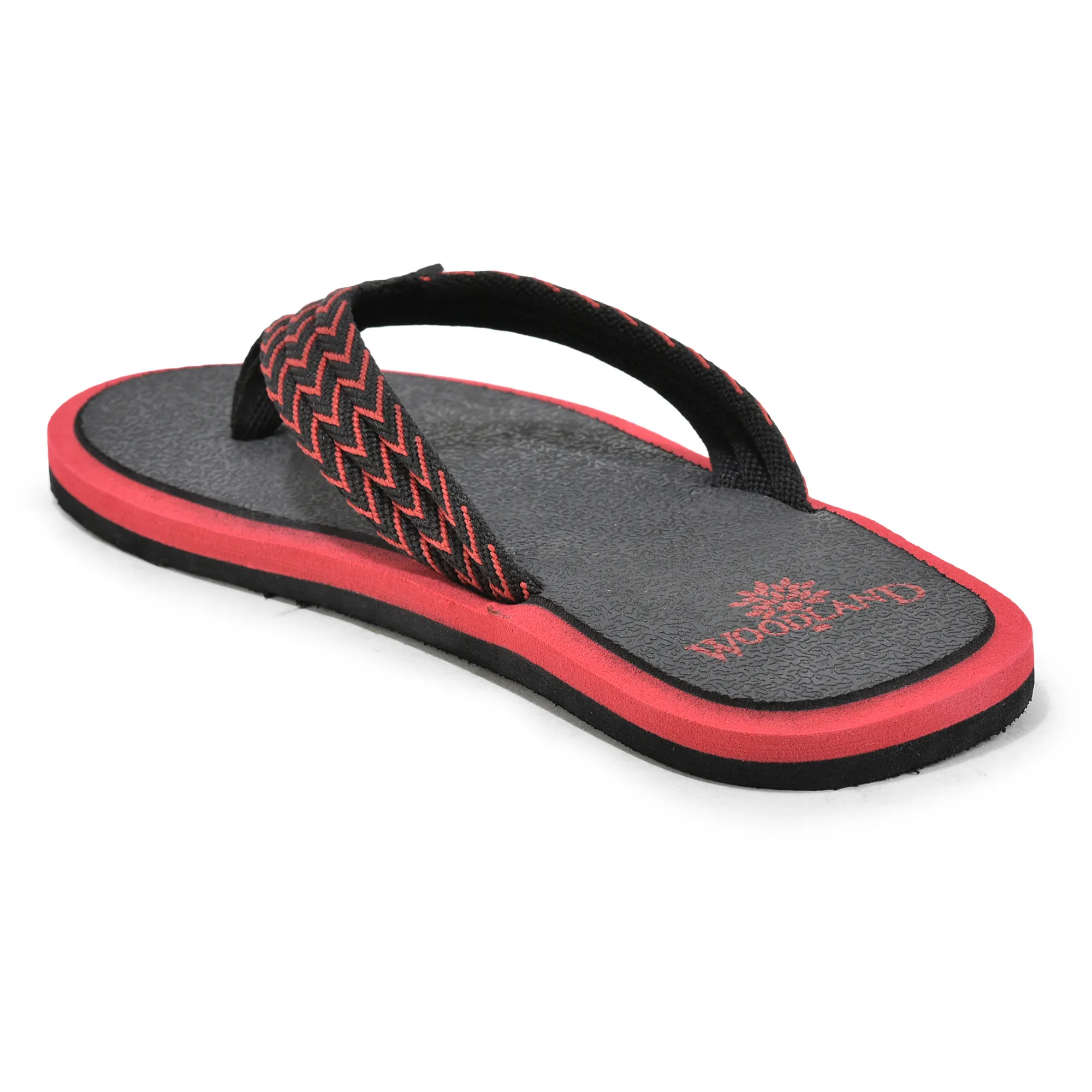Woodland Black EVA Comfort Flip Flops for Men - Thumbnail 6