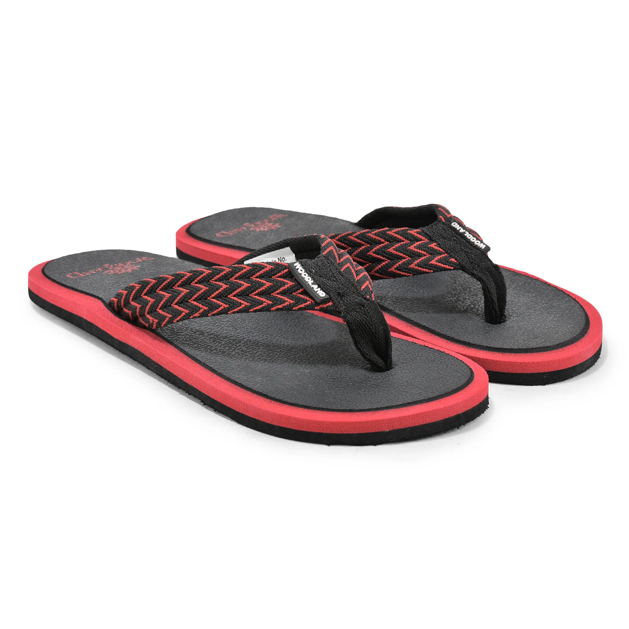 Woodland Black EVA Comfort Flip Flops for Men - Thumbnail 7
