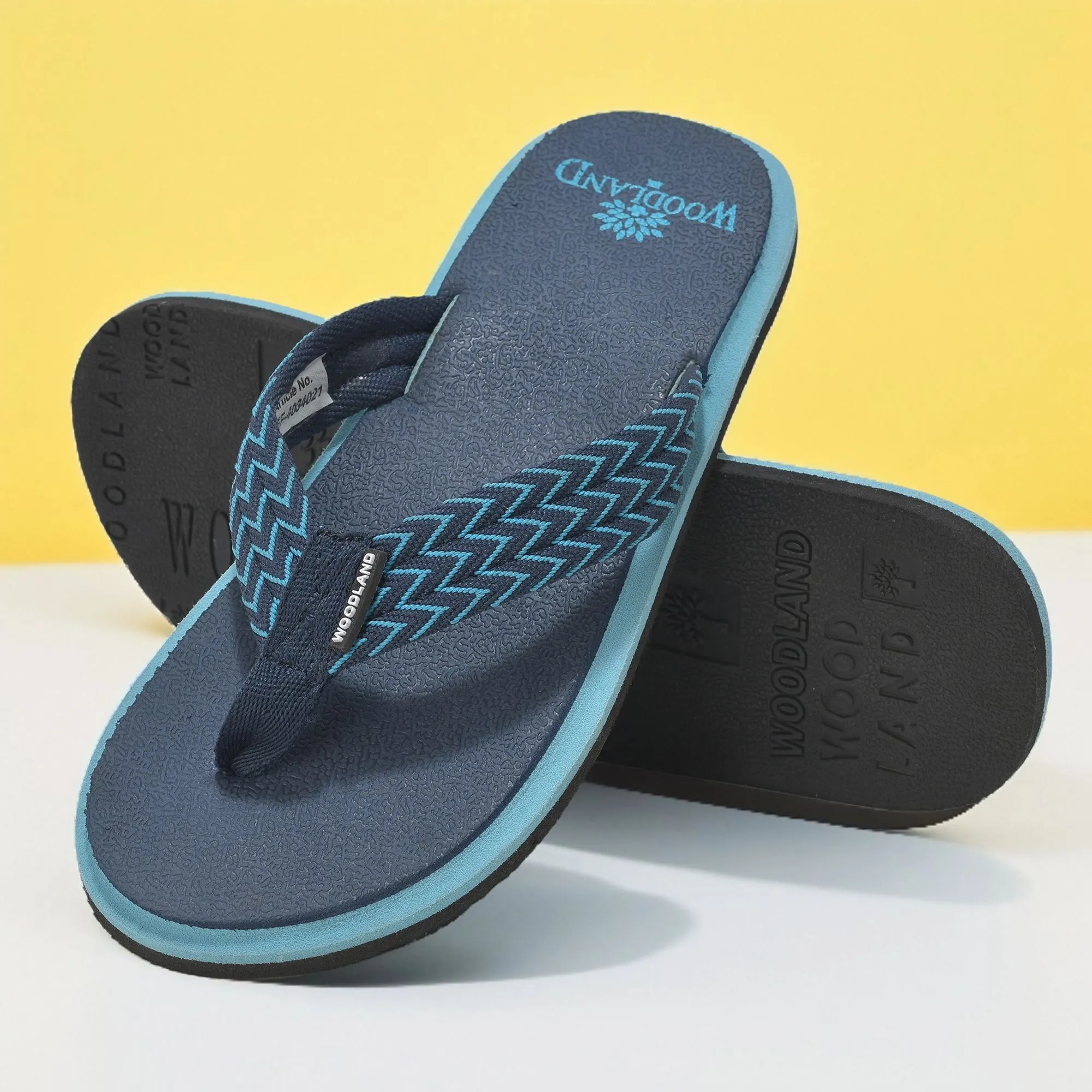 Woodland Navy EVA Comfort Flip Flops for Men - Image 1