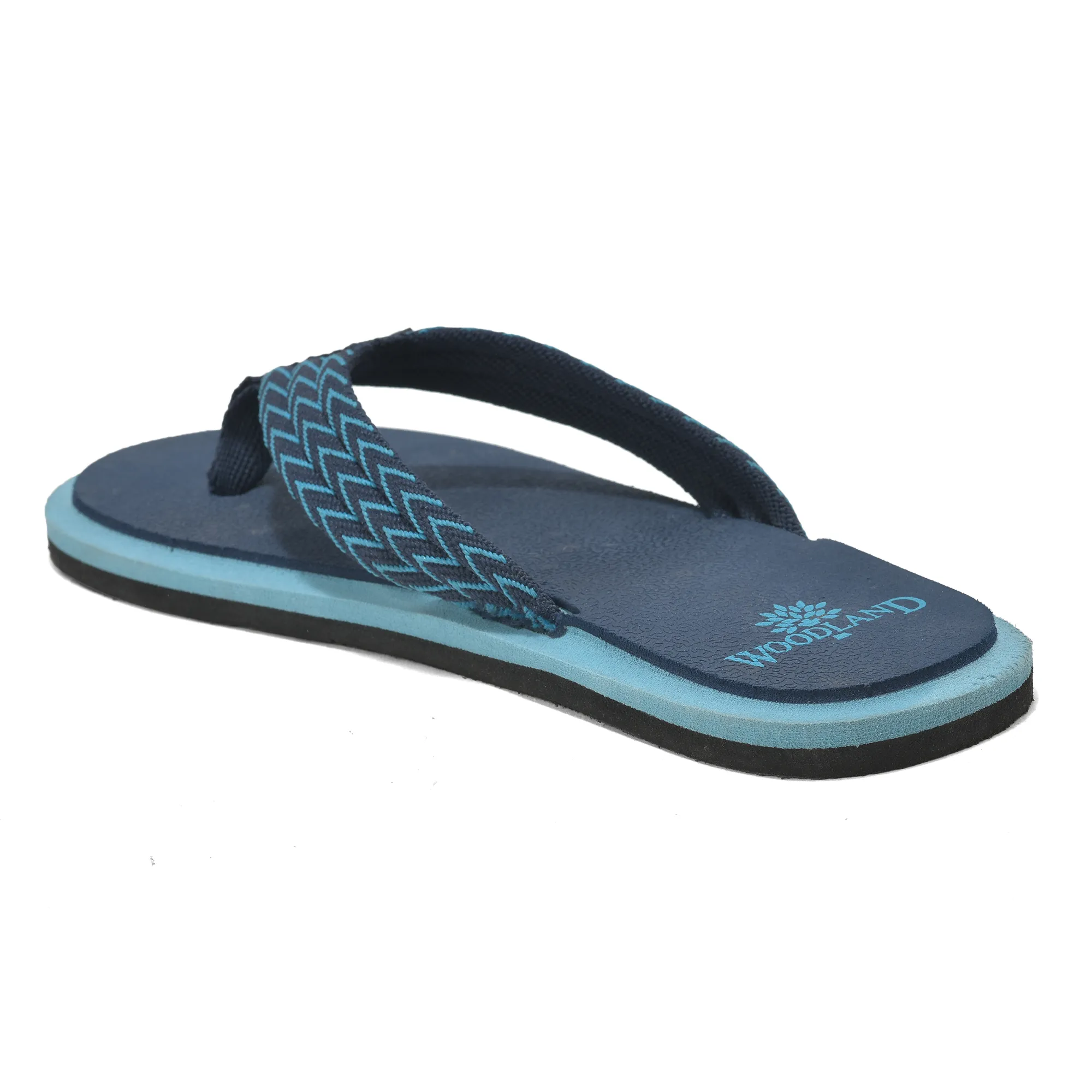 Woodland Navy EVA Comfort Flip Flops for Men - Thumbnail 5