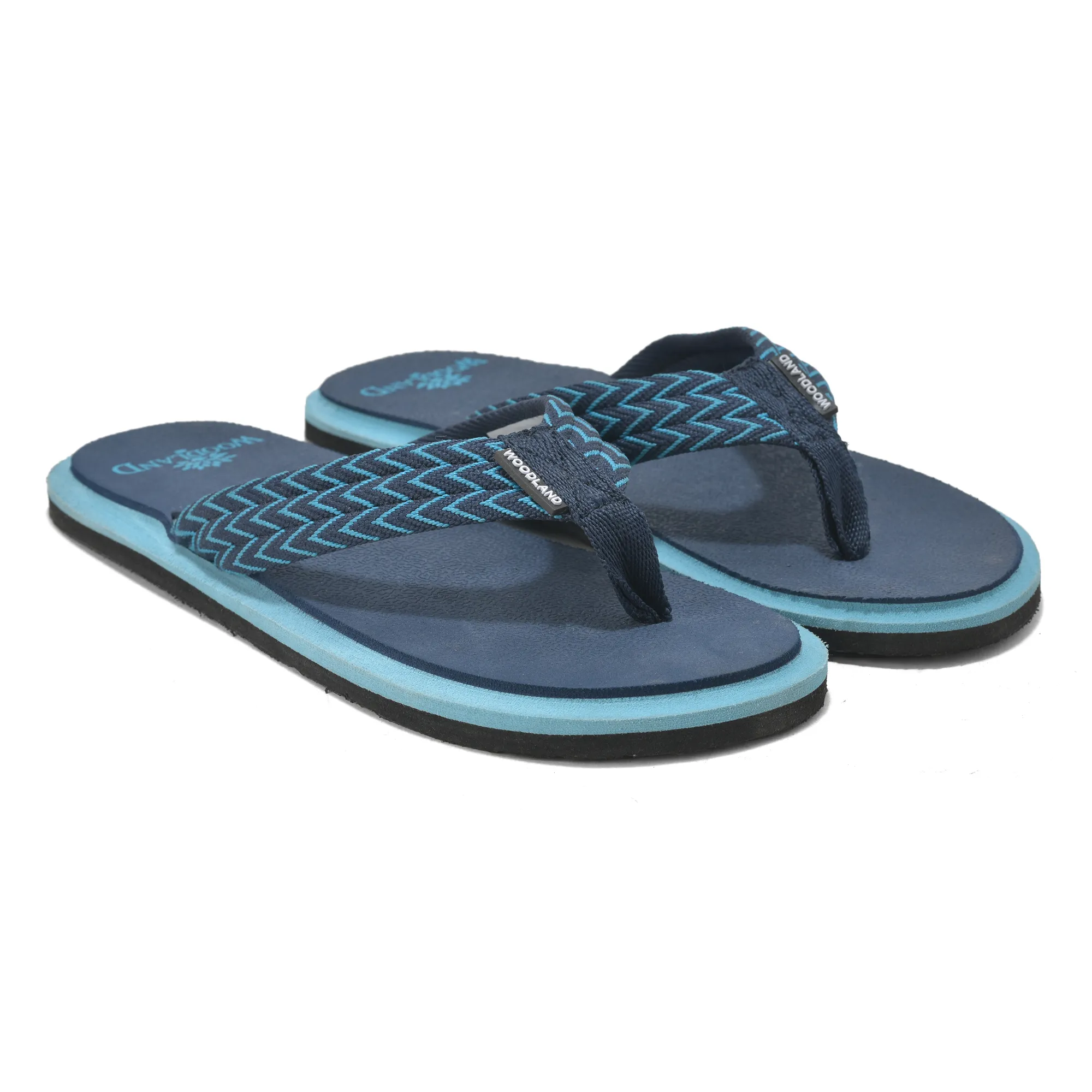Woodland Navy EVA Comfort Flip Flops for Men - Thumbnail 6