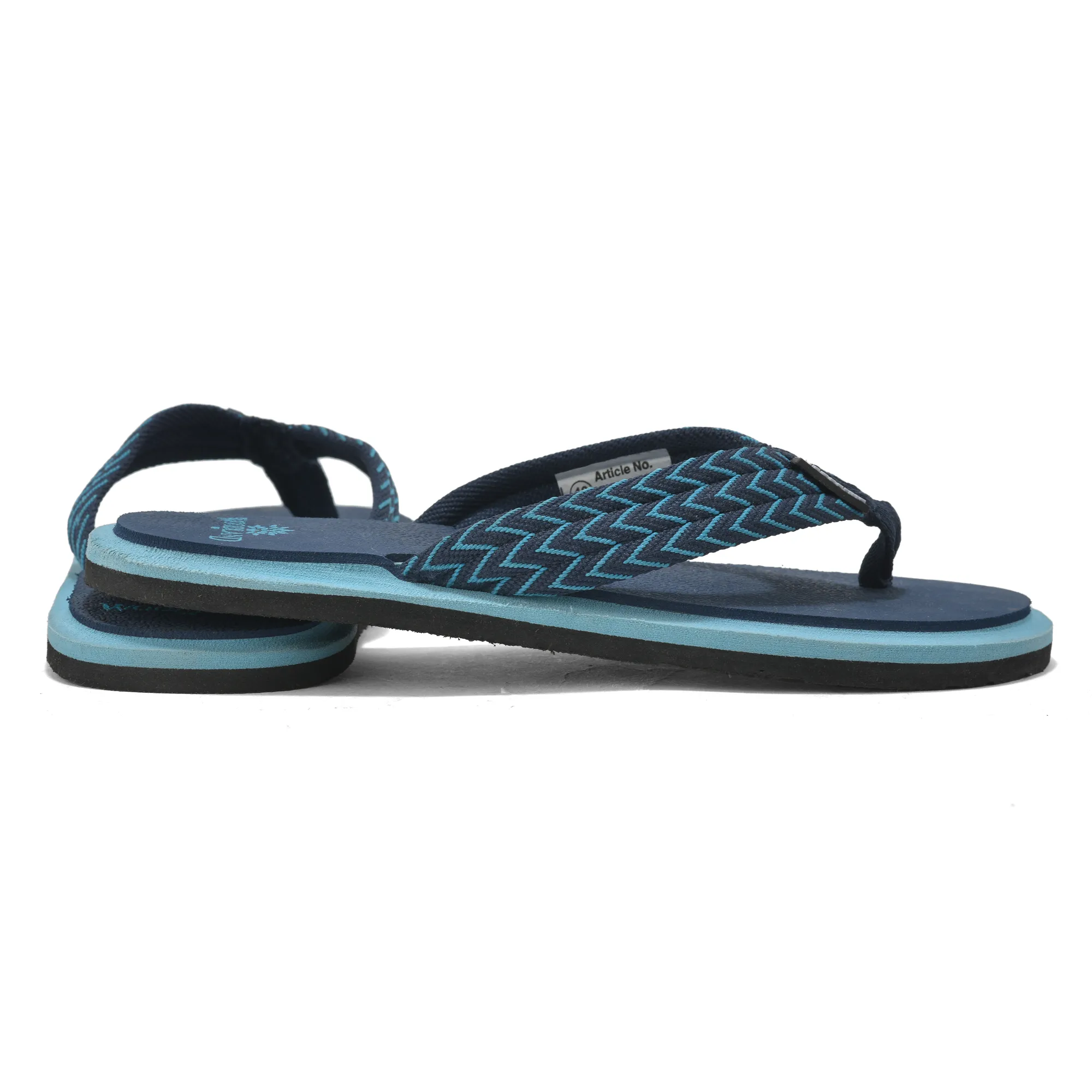 Woodland Navy EVA Comfort Flip Flops for Men - Thumbnail 8