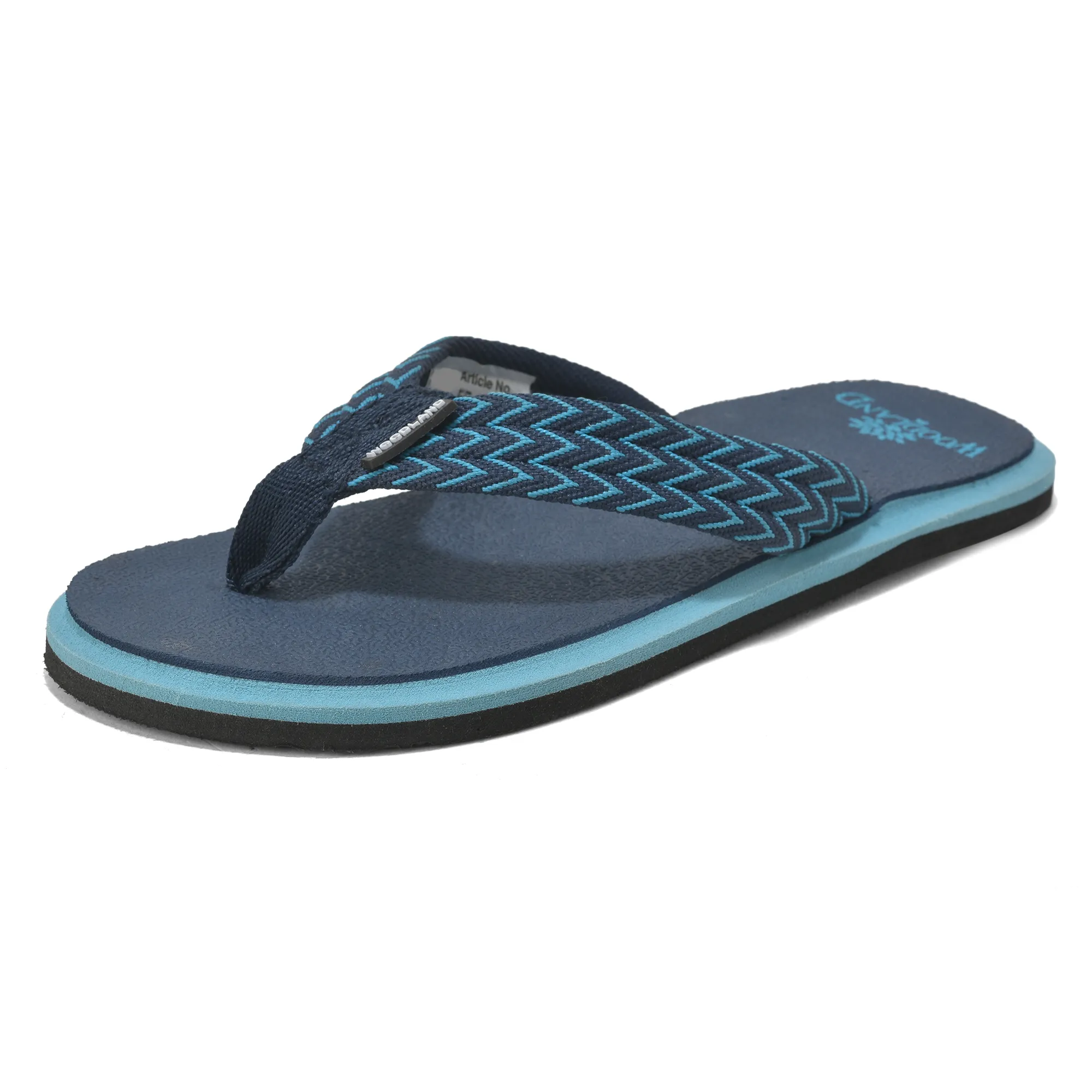 Woodland Navy EVA Comfort Flip Flops for Men - Thumbnail 9