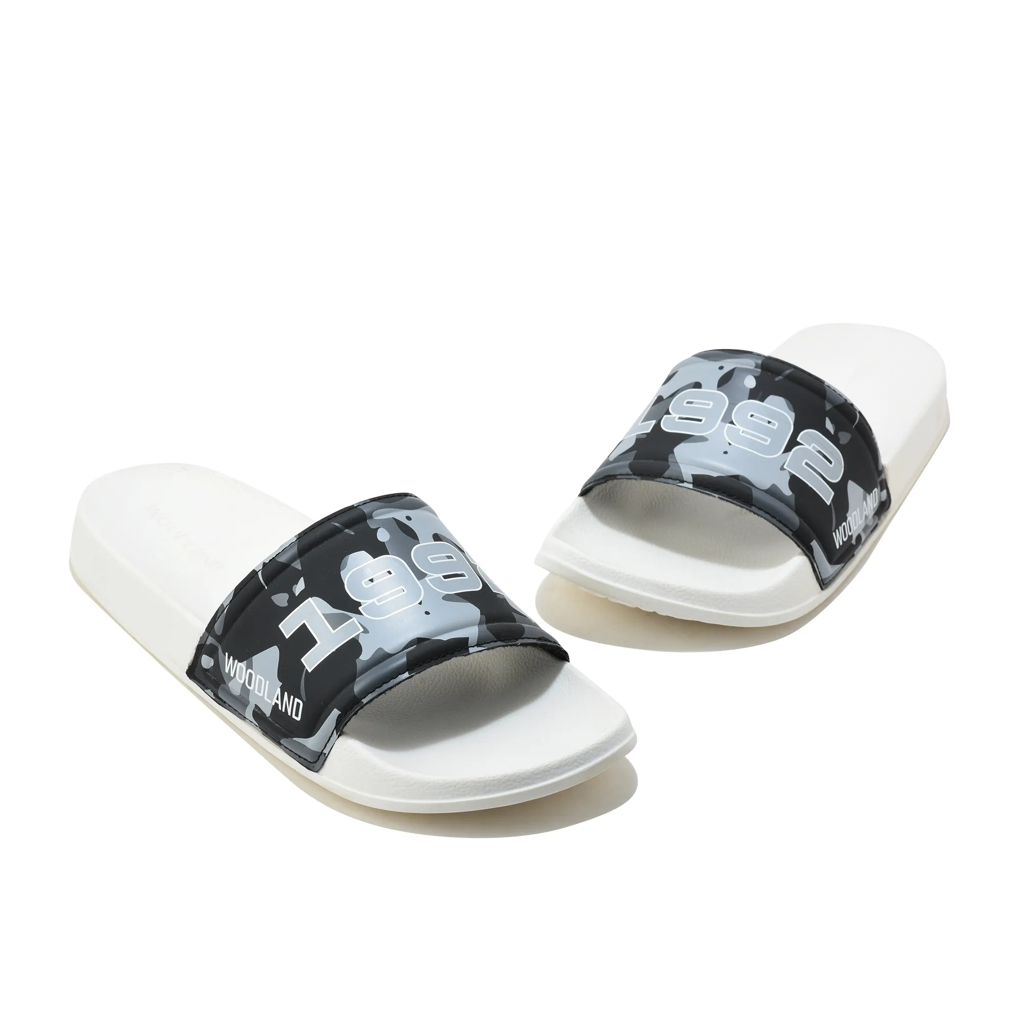 Woodland Outdoor Eva Flip Flops In Cmflg Black - Thumbnail 4