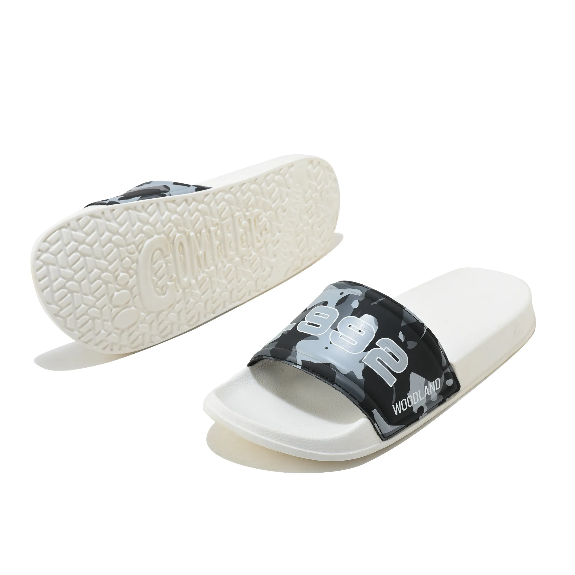 Woodland Outdoor Eva Flip Flops In Cmflg Black - Thumbnail 6