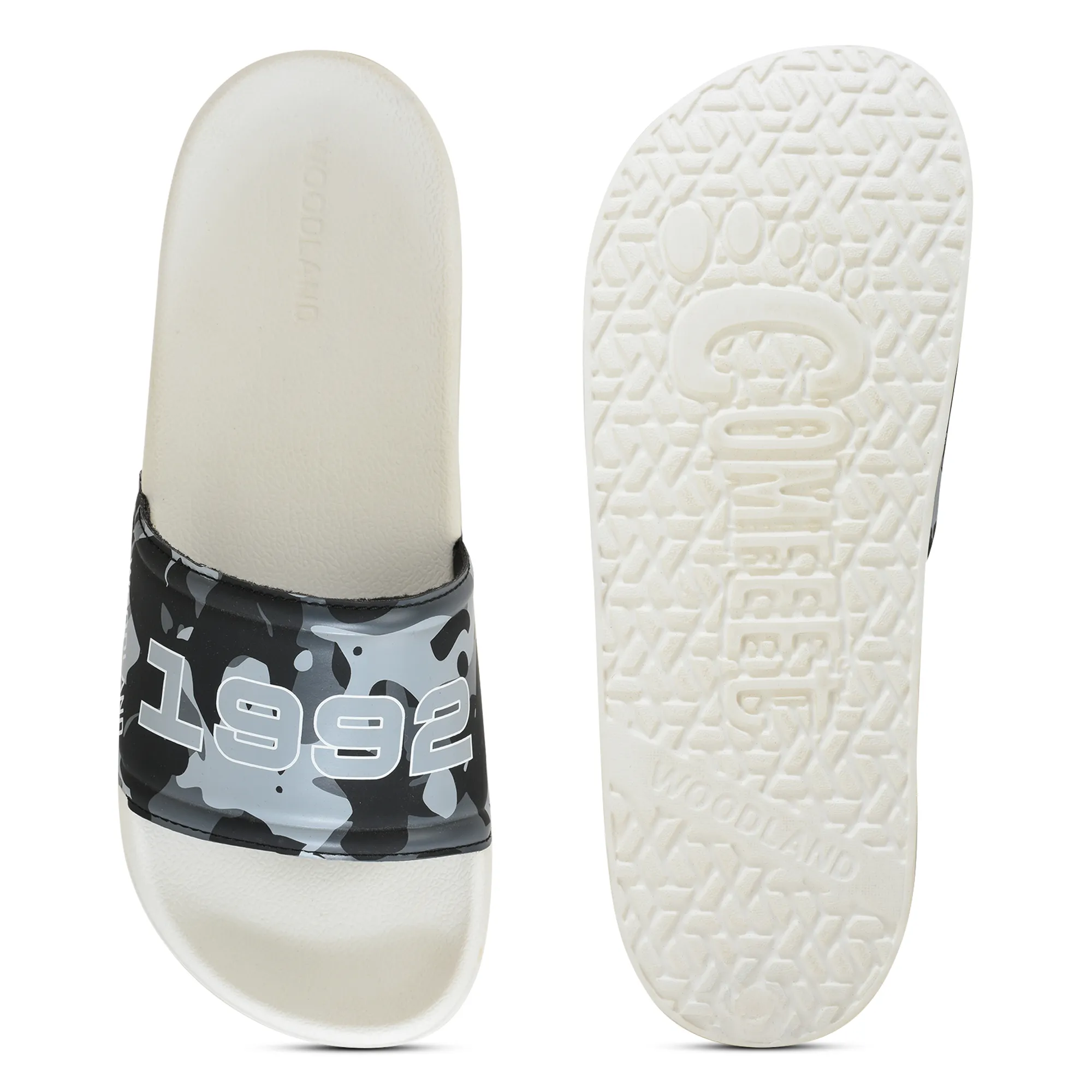 Woodland Outdoor Eva Flip Flops In Cmflg Black - Thumbnail 9