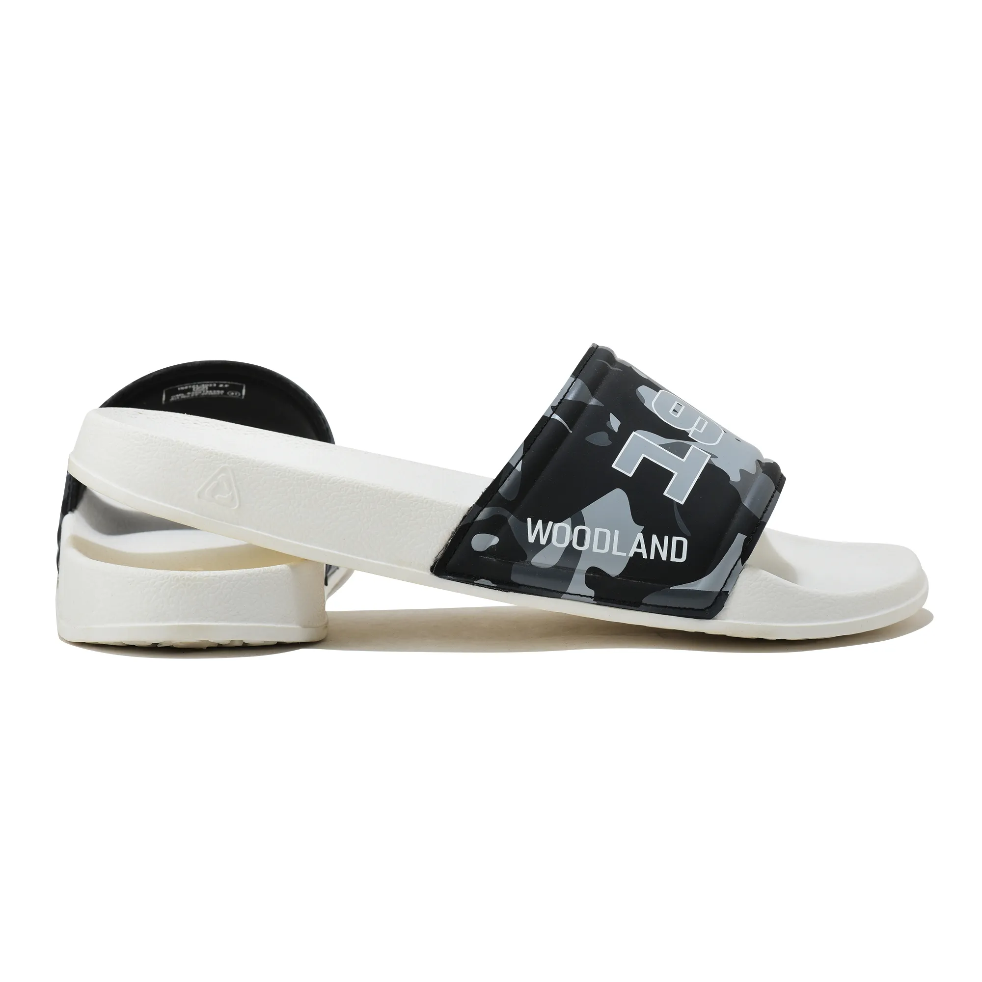 Woodland Outdoor Eva Flip Flops In Cmflg Black - Thumbnail 10