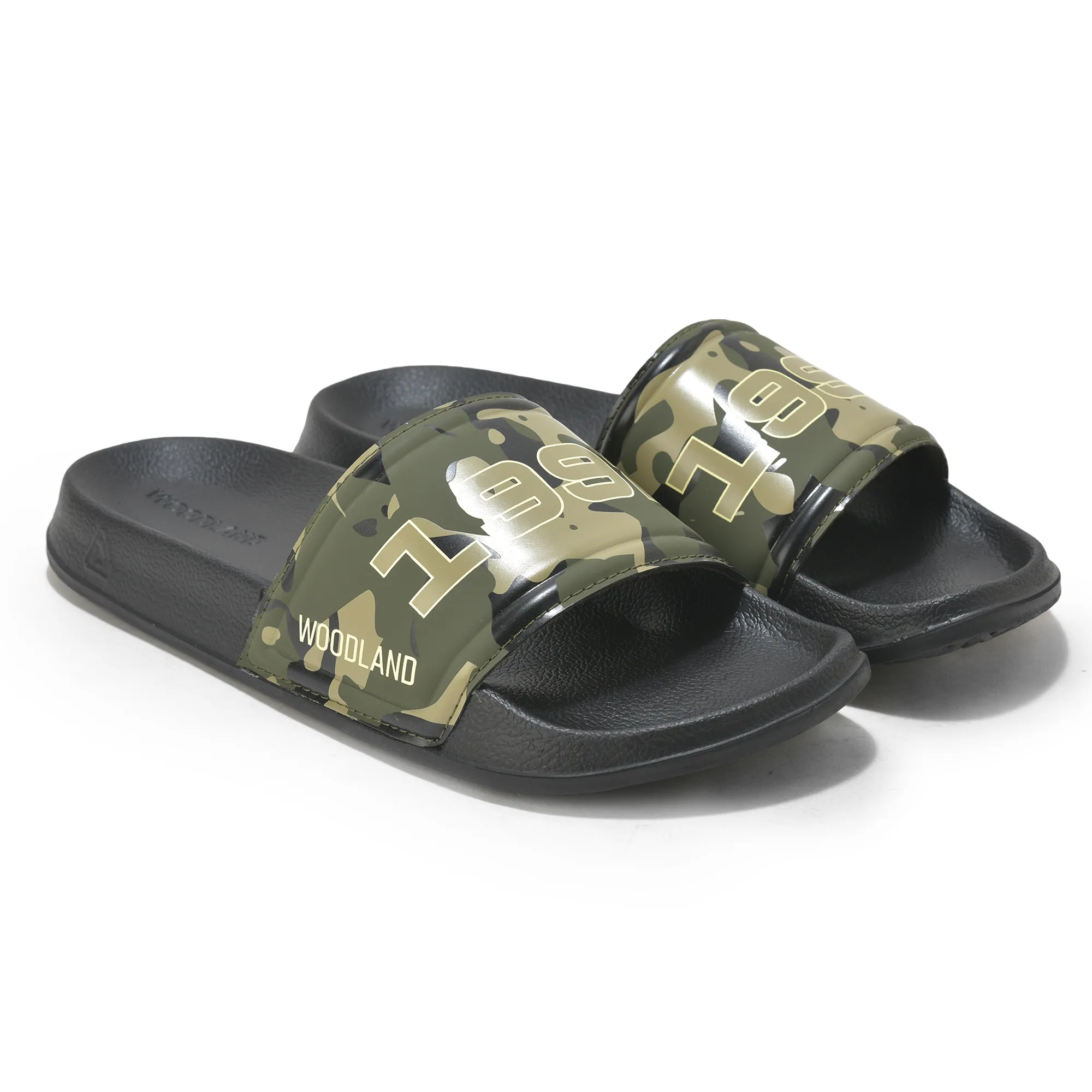 Woodland Outdoor EVA Flip Flops in Camo Green - Thumbnail 7