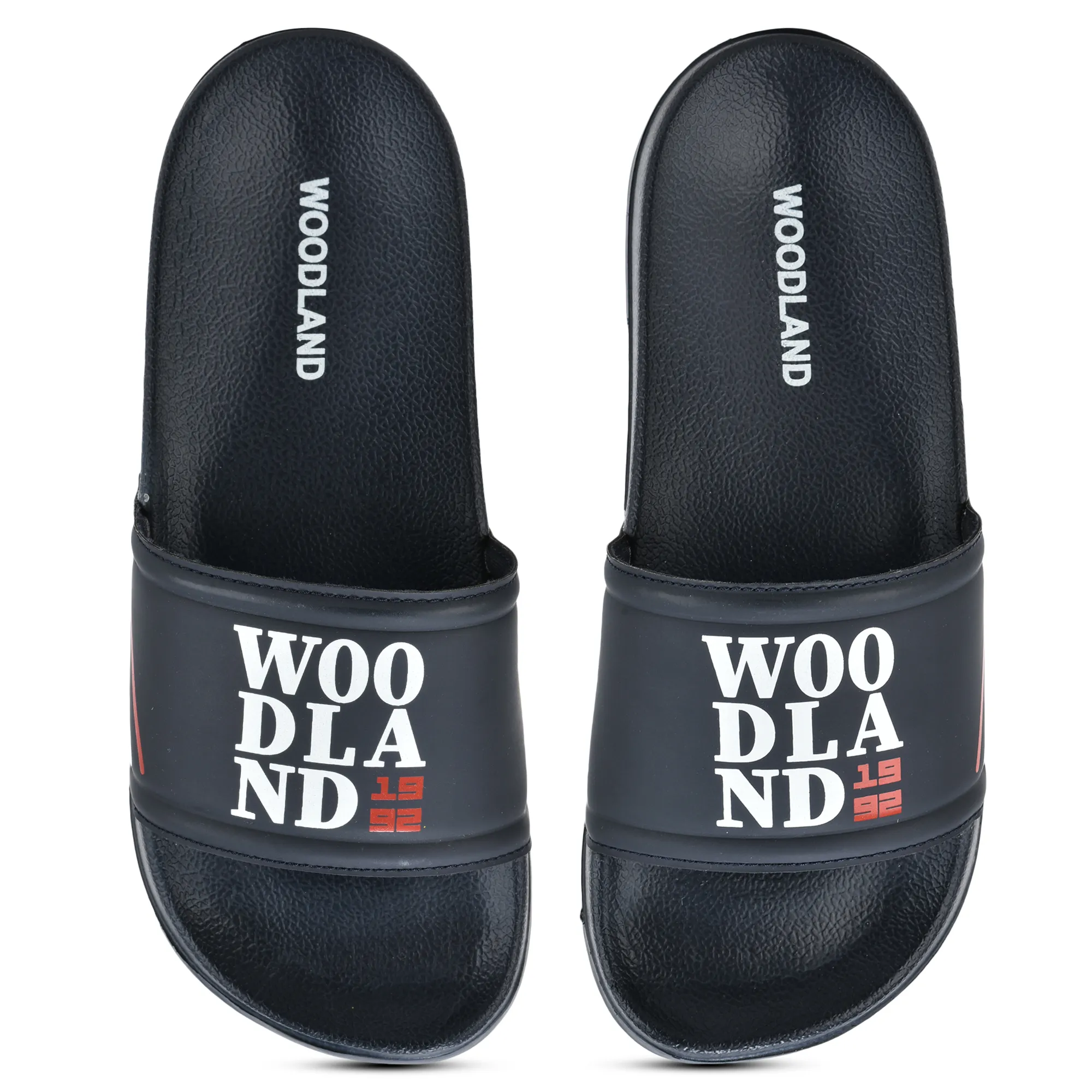 Woodland Navy EVA Comfort Slippers for Men - Thumbnail 4