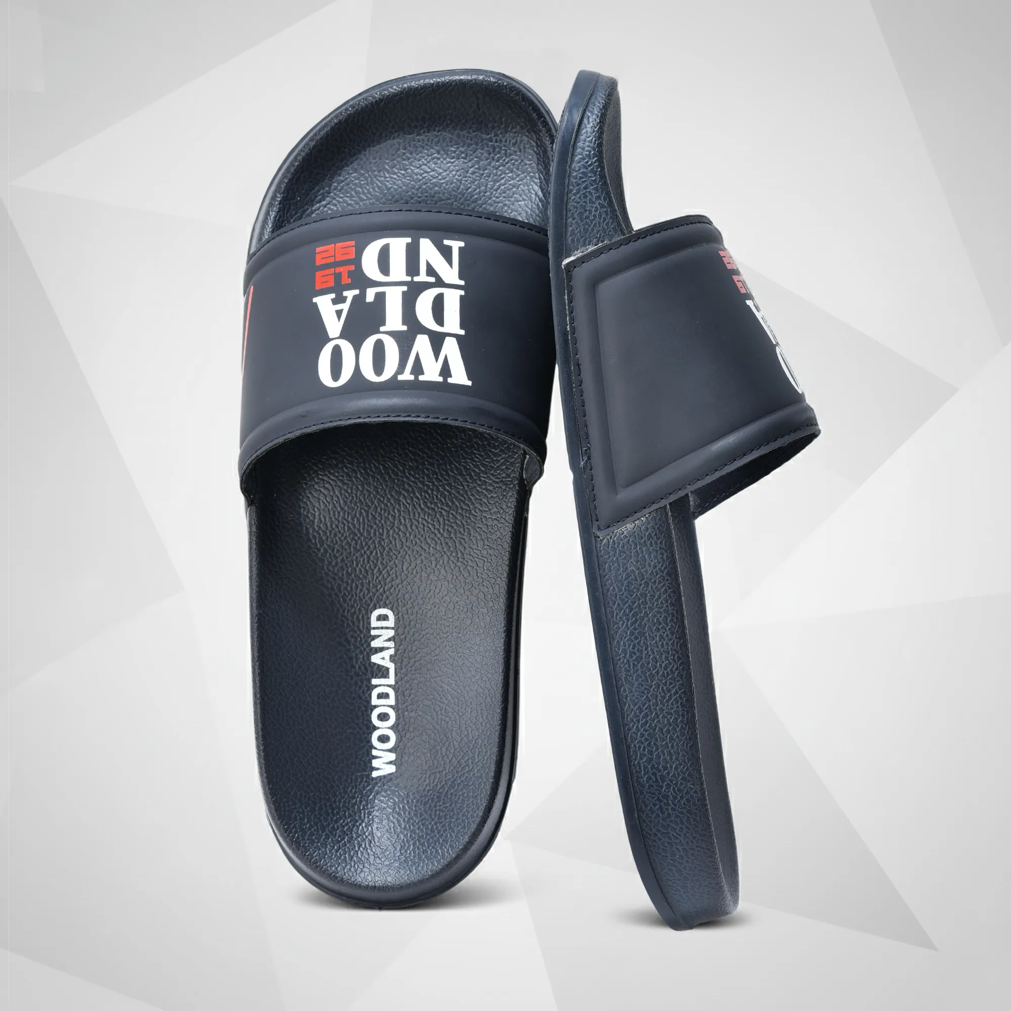 Woodland Navy EVA Comfort Slippers for Men - Thumbnail 9