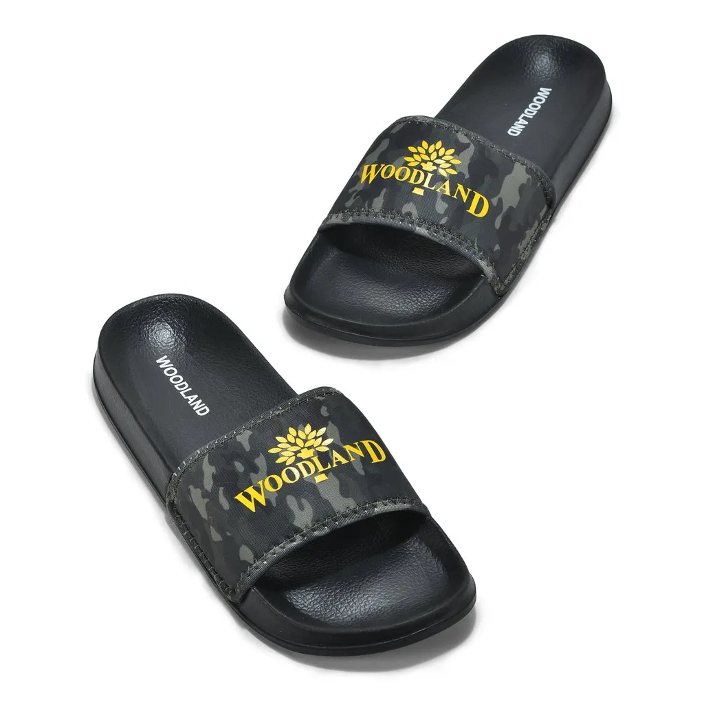 Camouflage Green Slide Sandal for Men - Thumbnail 2