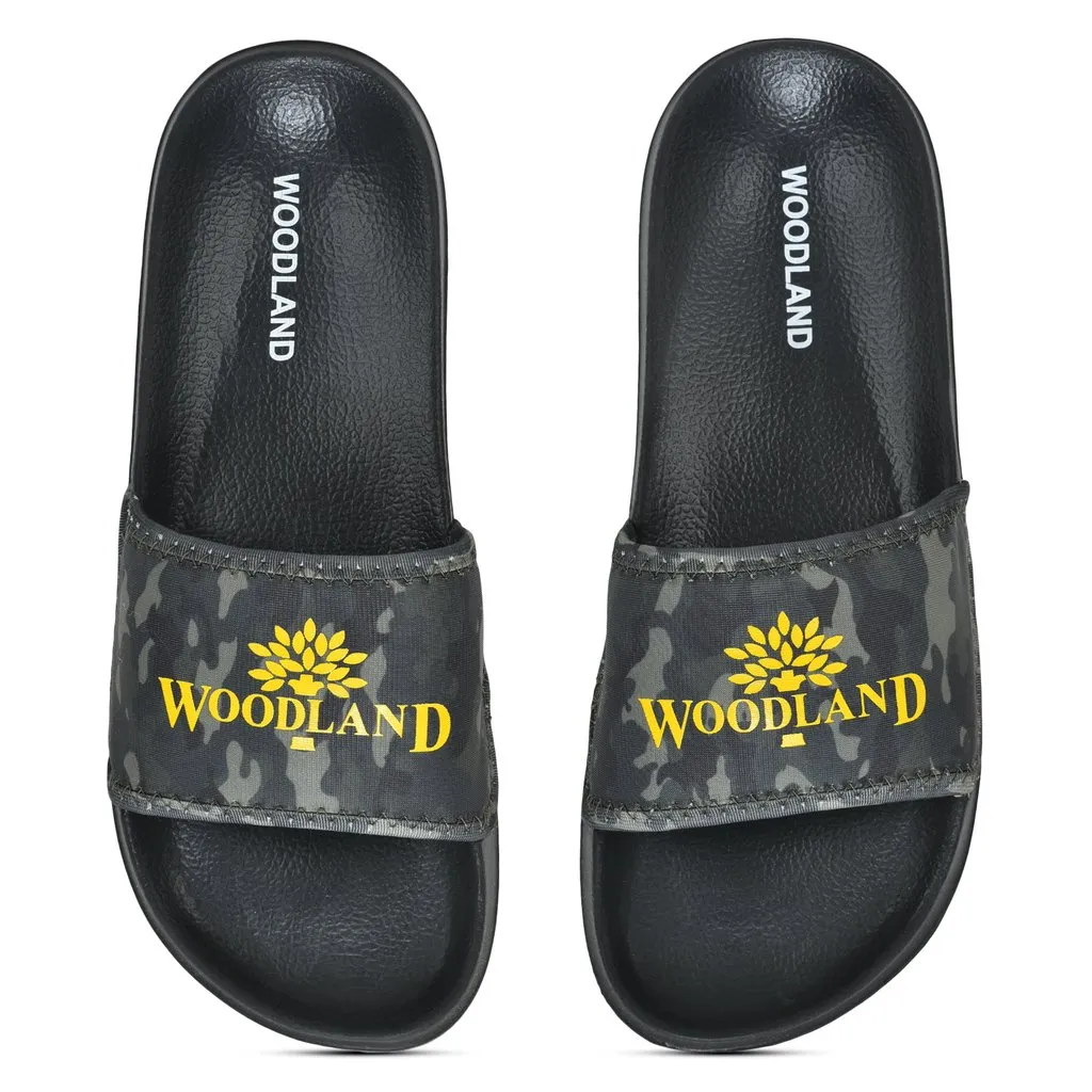 Camouflage Green Slide Sandal for Men - Thumbnail 3